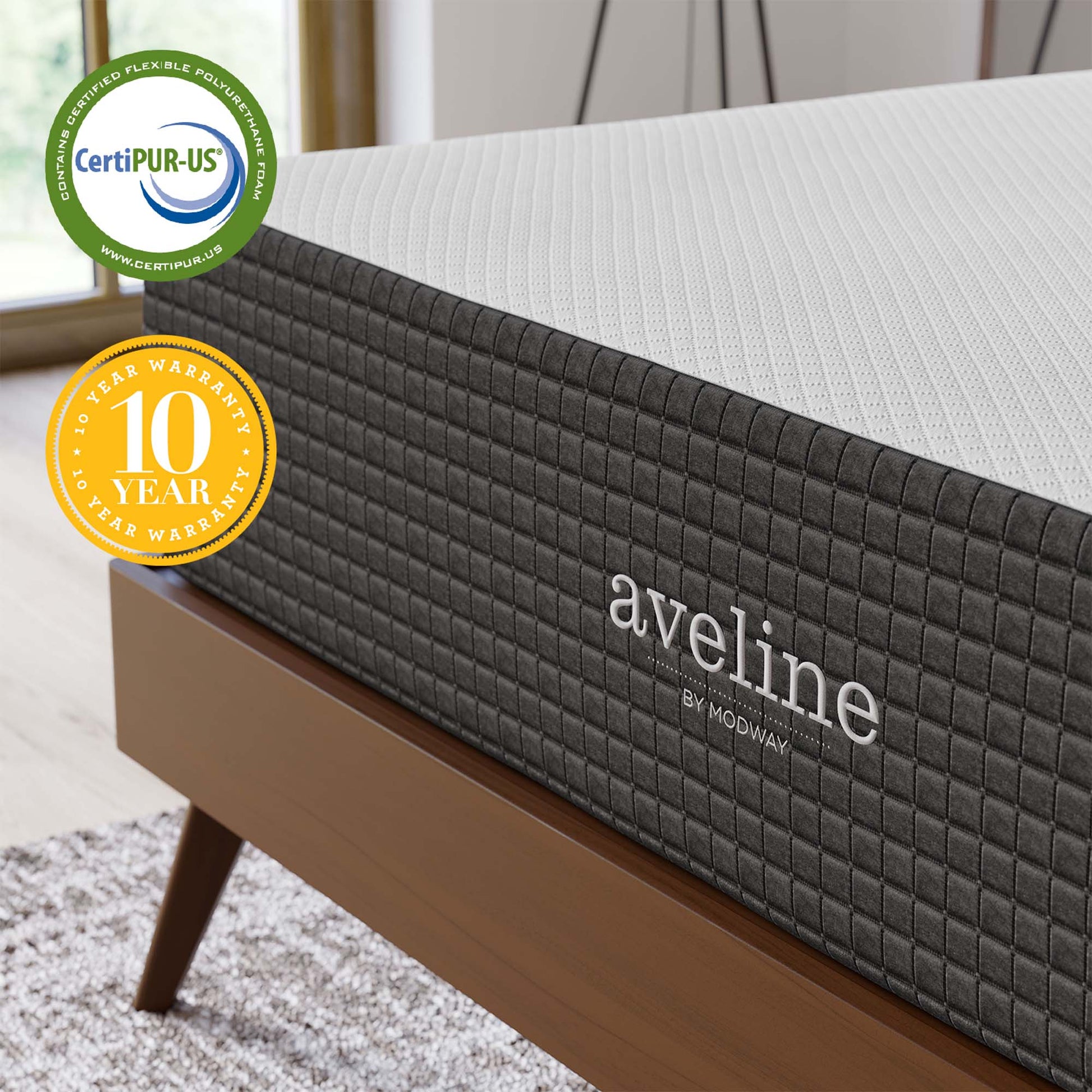 Aveline 12" Memory Foam Queen Mattress by Modway - Best Buy Furniture