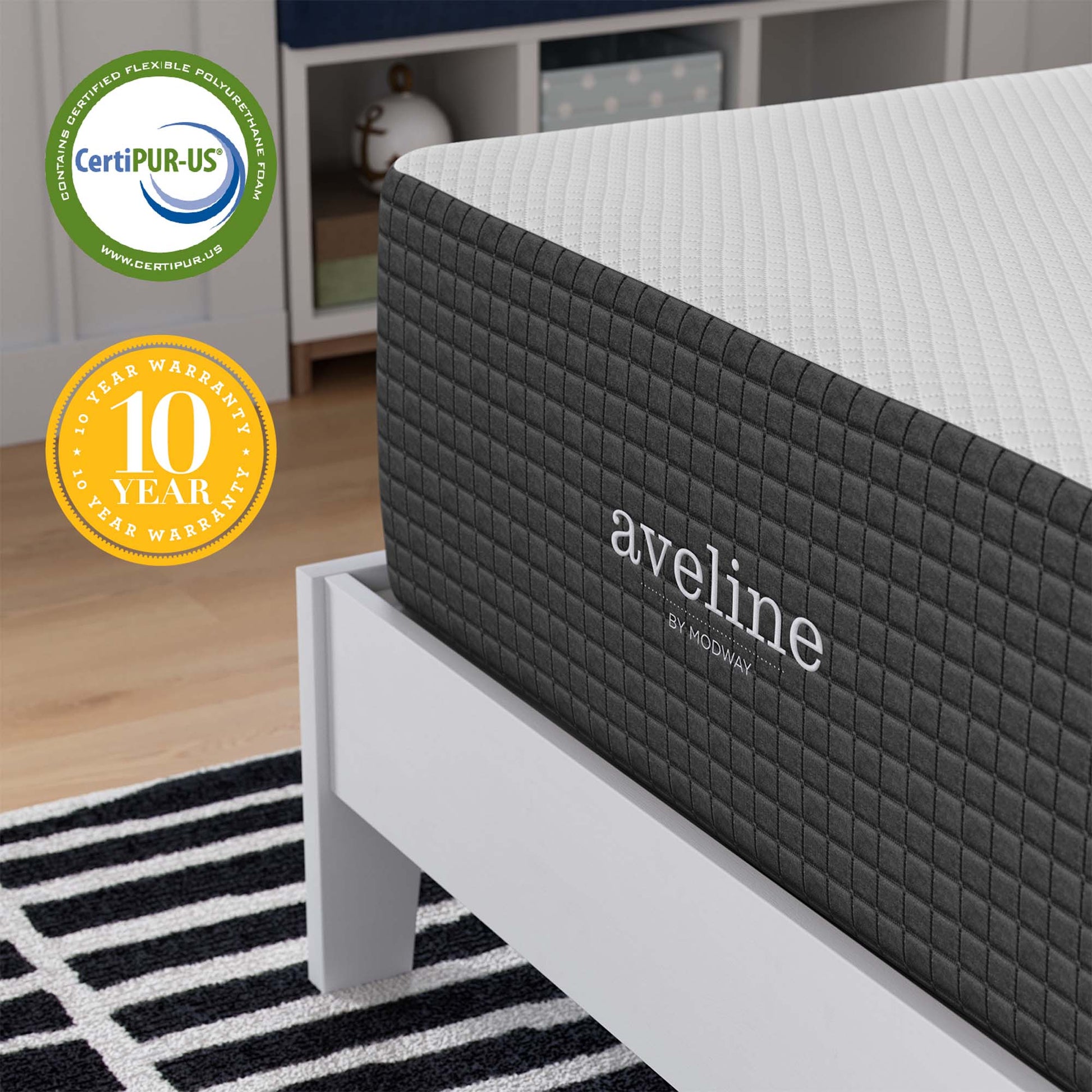 Aveline 14" Memory Foam Twin Mattress by Modway - Best Buy Furniture