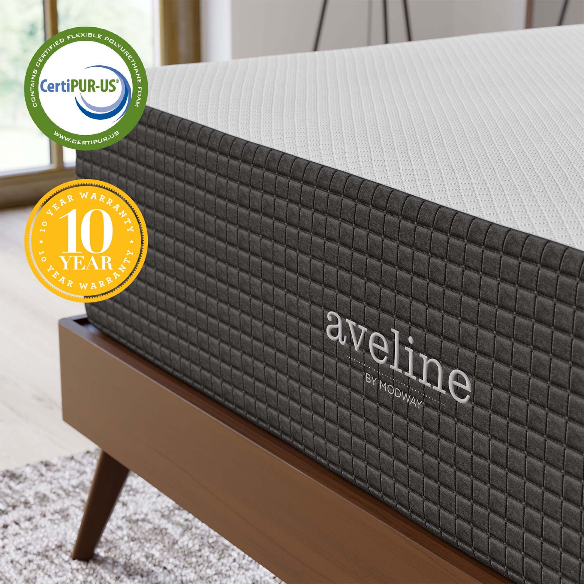 Aveline 14" Memory Foam Queen Mattress by Modway - Best Buy Furniture