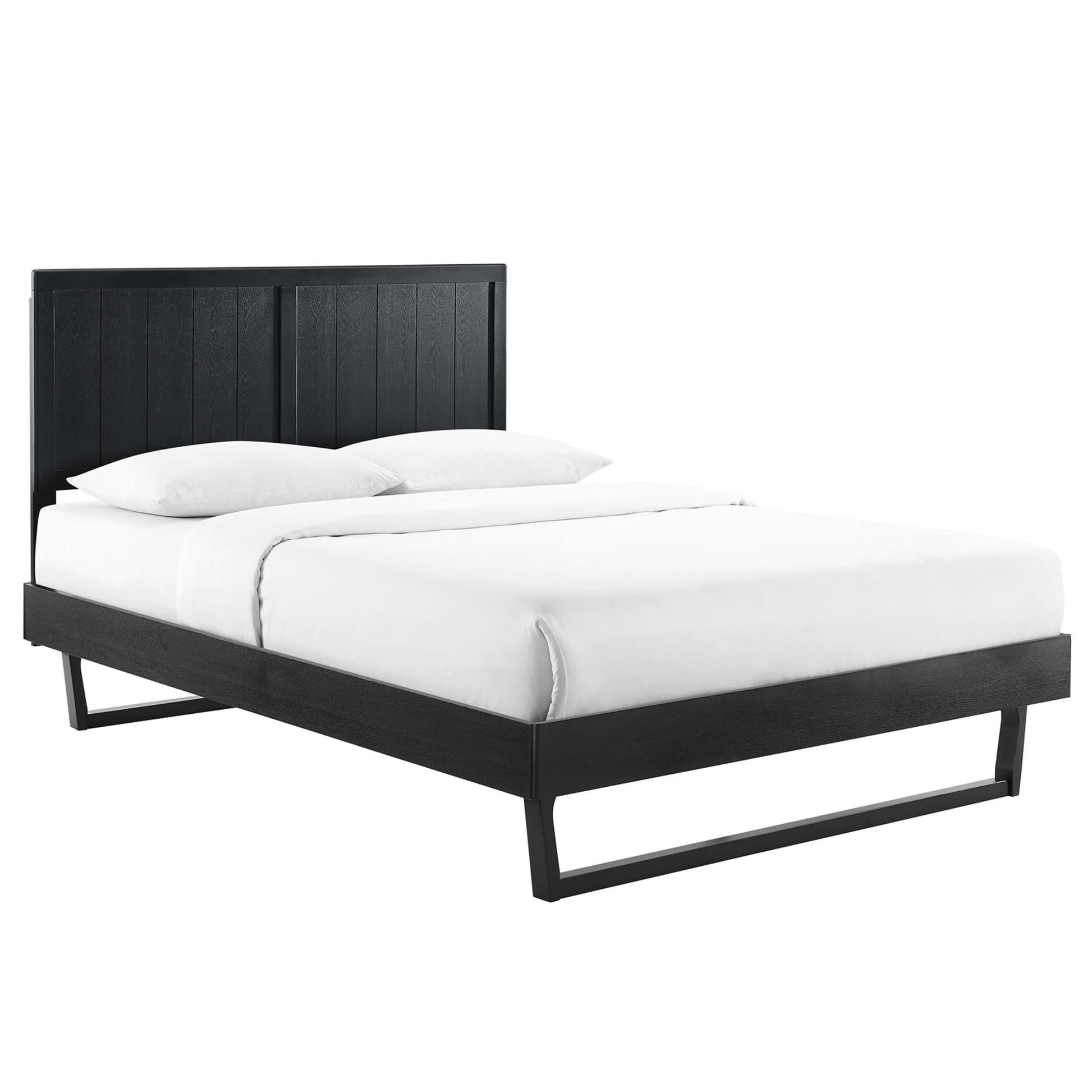 Alana Wood Full Platform Bed With Angular Frame by Modway - Best Buy Furniture