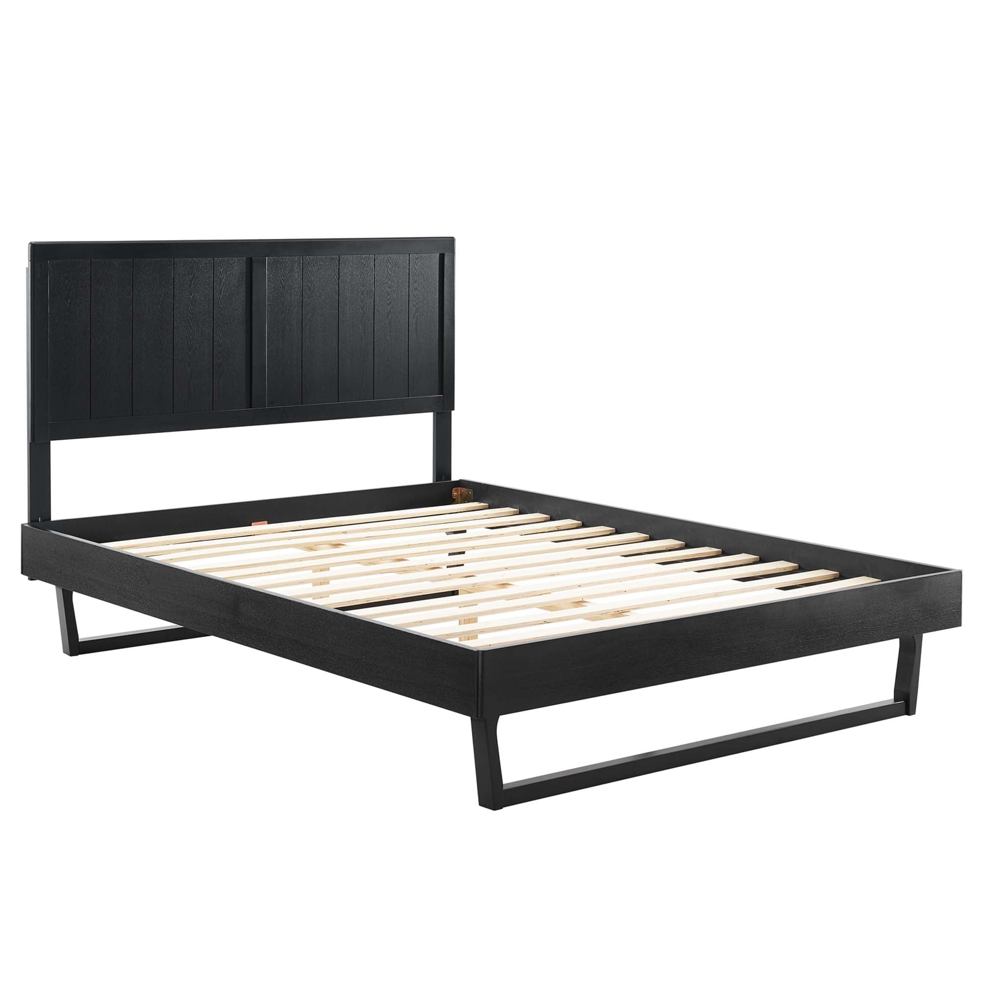 Alana Wood Full Platform Bed With Angular Frame by Modway - Best Buy Furniture