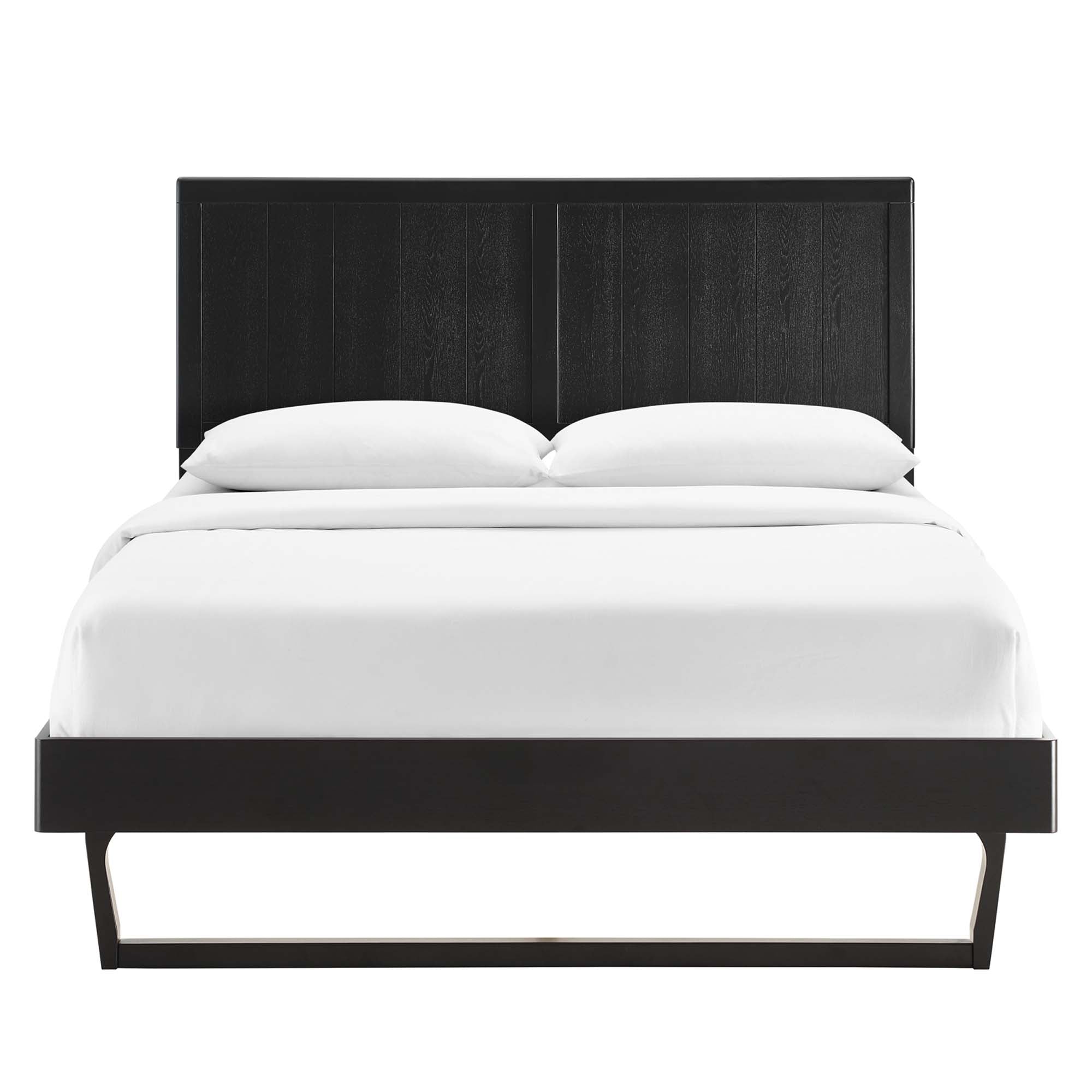 Alana Wood Full Platform Bed With Angular Frame by Modway - Best Buy Furniture
