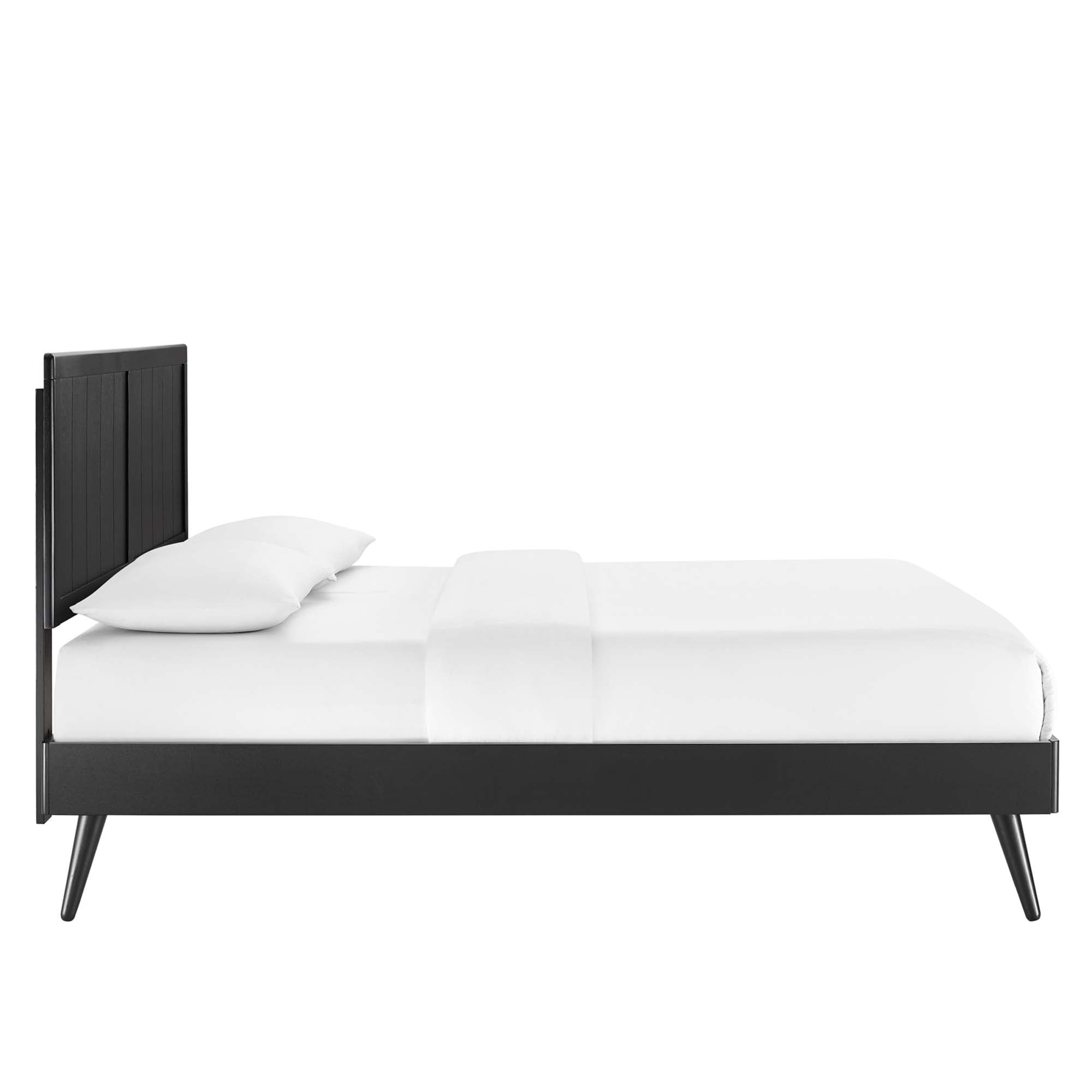 Alana Wood Full Platform Bed With Splayed Legs by Modway - Best Buy Furniture