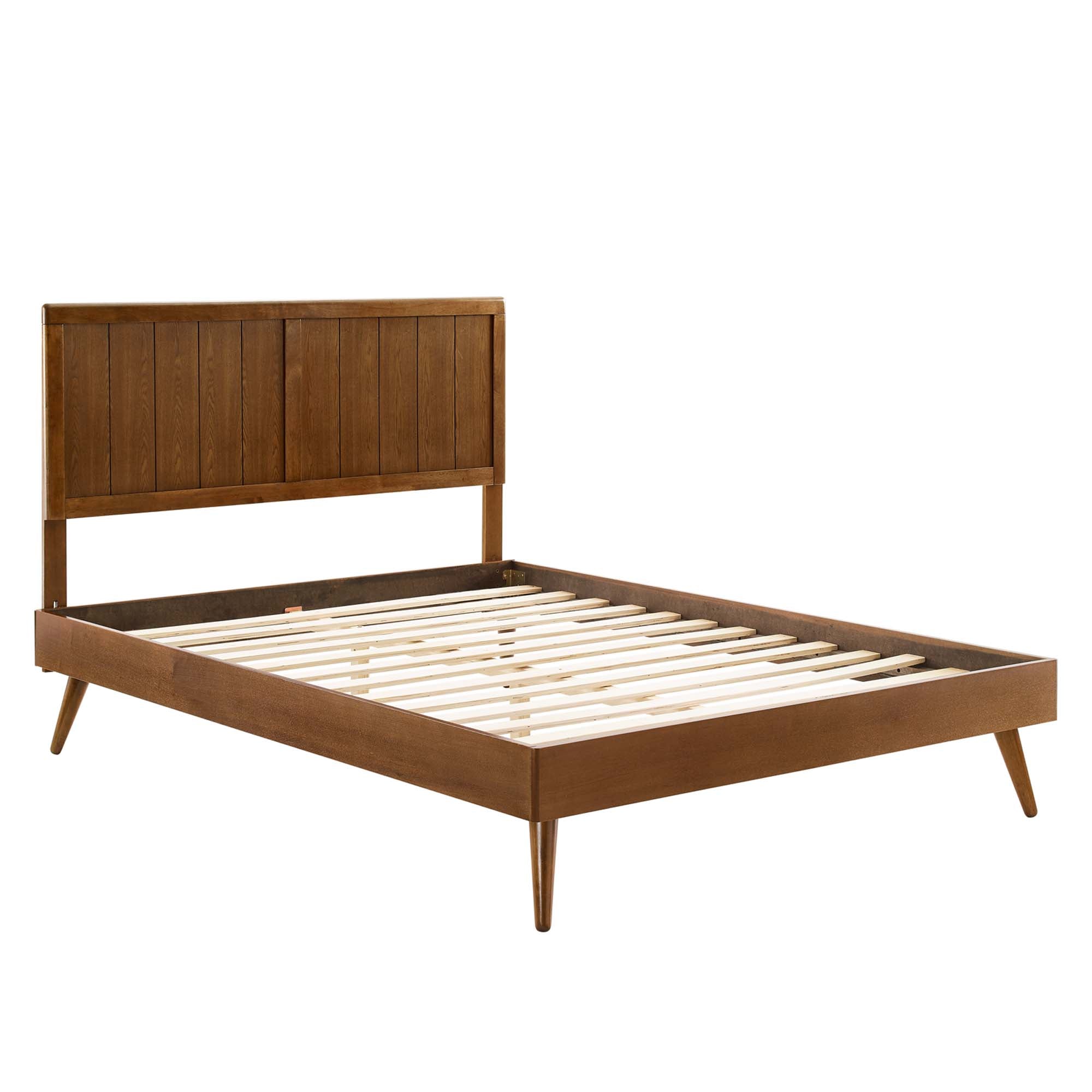 Alana Wood Full Platform Bed With Splayed Legs by Modway - Best Buy Furniture