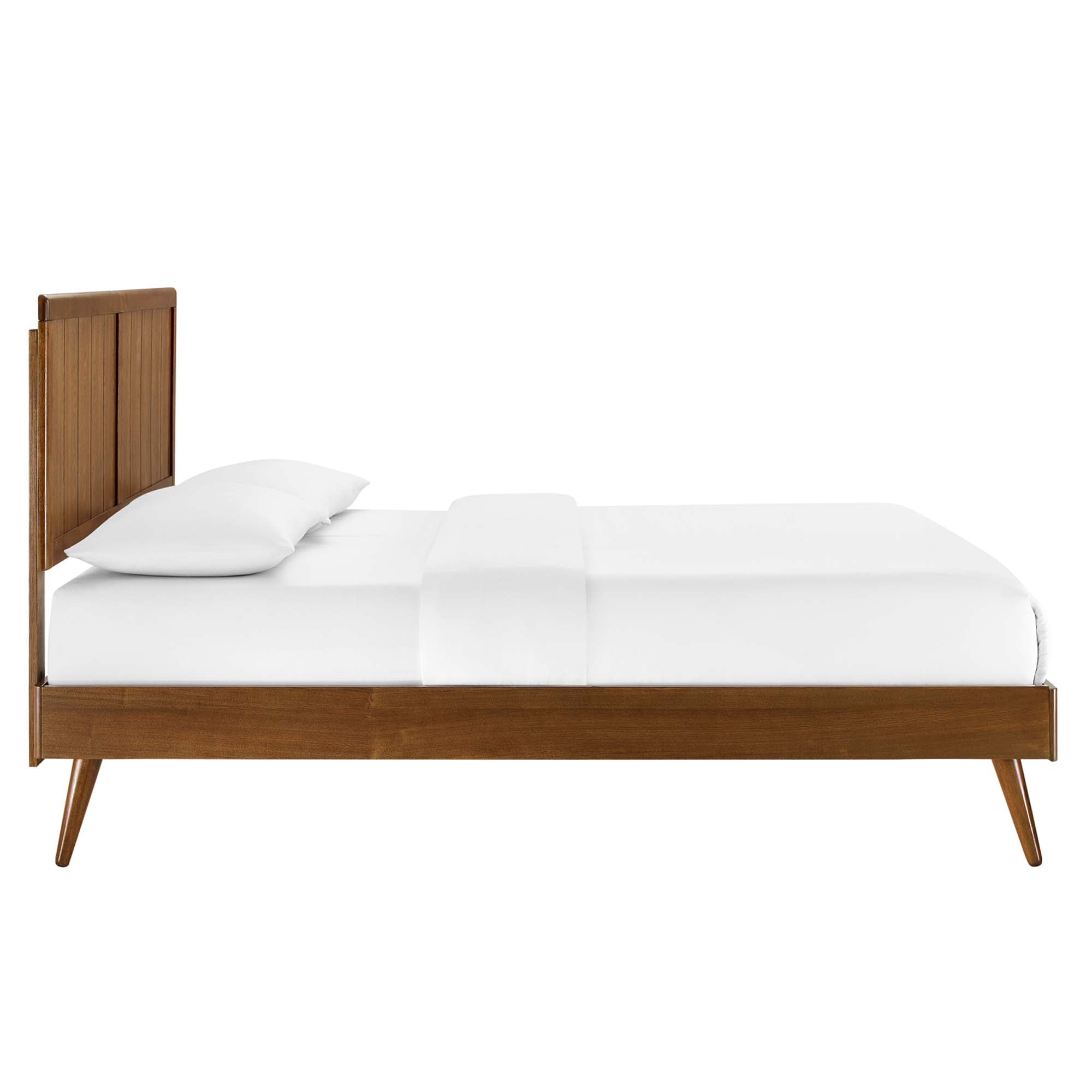 Alana Wood Full Platform Bed With Splayed Legs by Modway - Best Buy Furniture