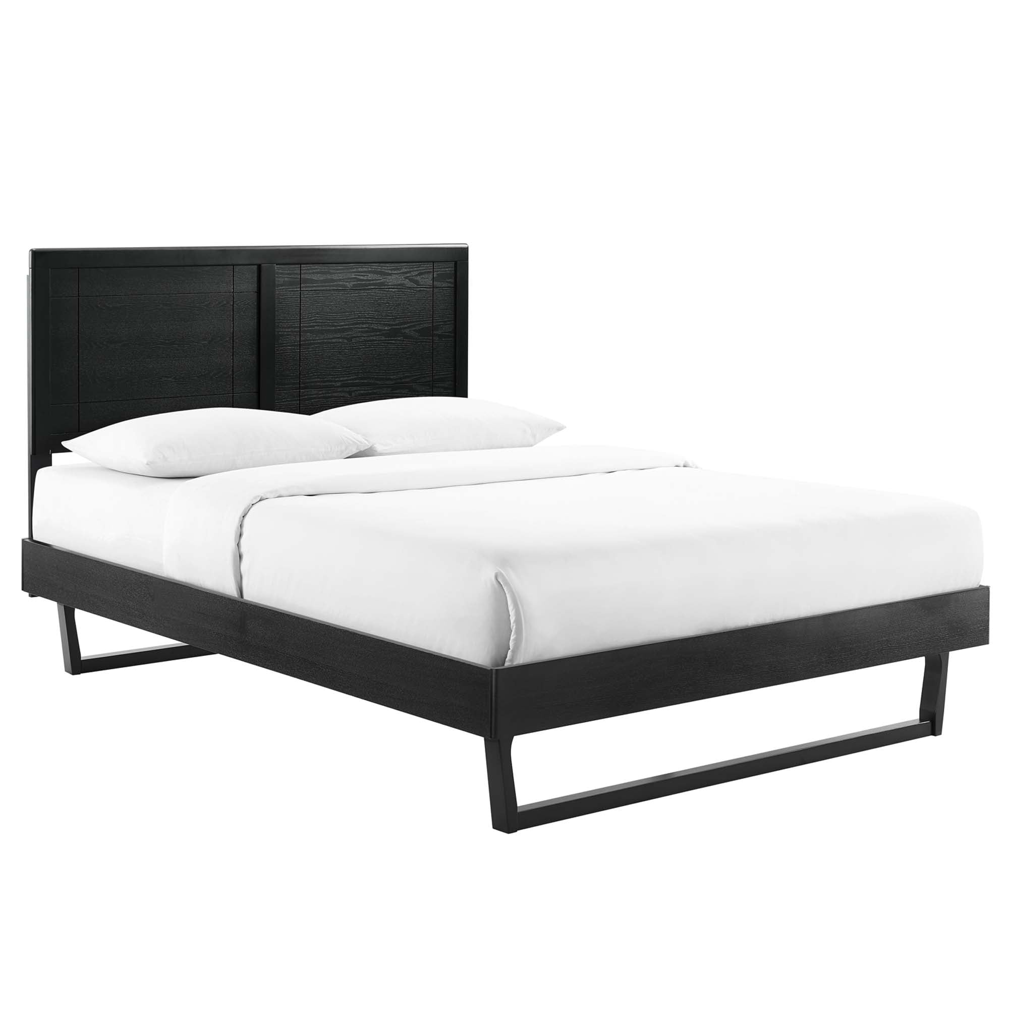 Marlee Wood Full Platform Bed With Angular Frame by Modway