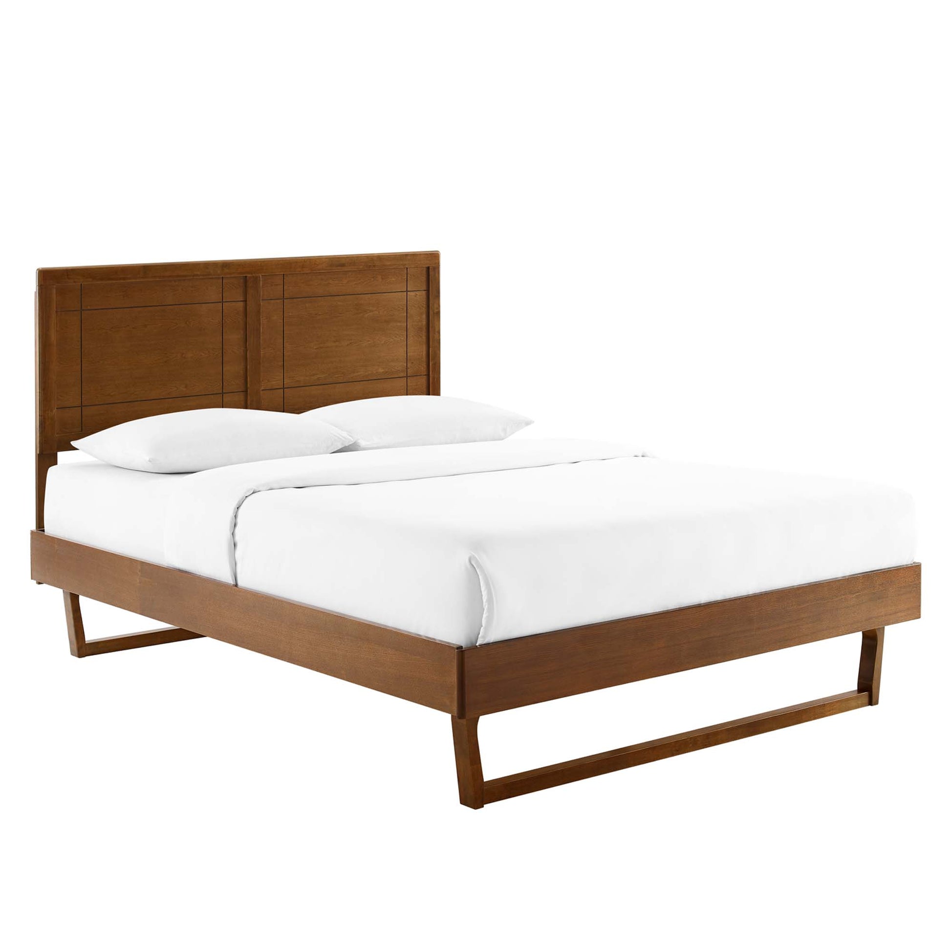 Marlee Wood Full Platform Bed With Angular Frame by Modway - Best Buy Furniture
