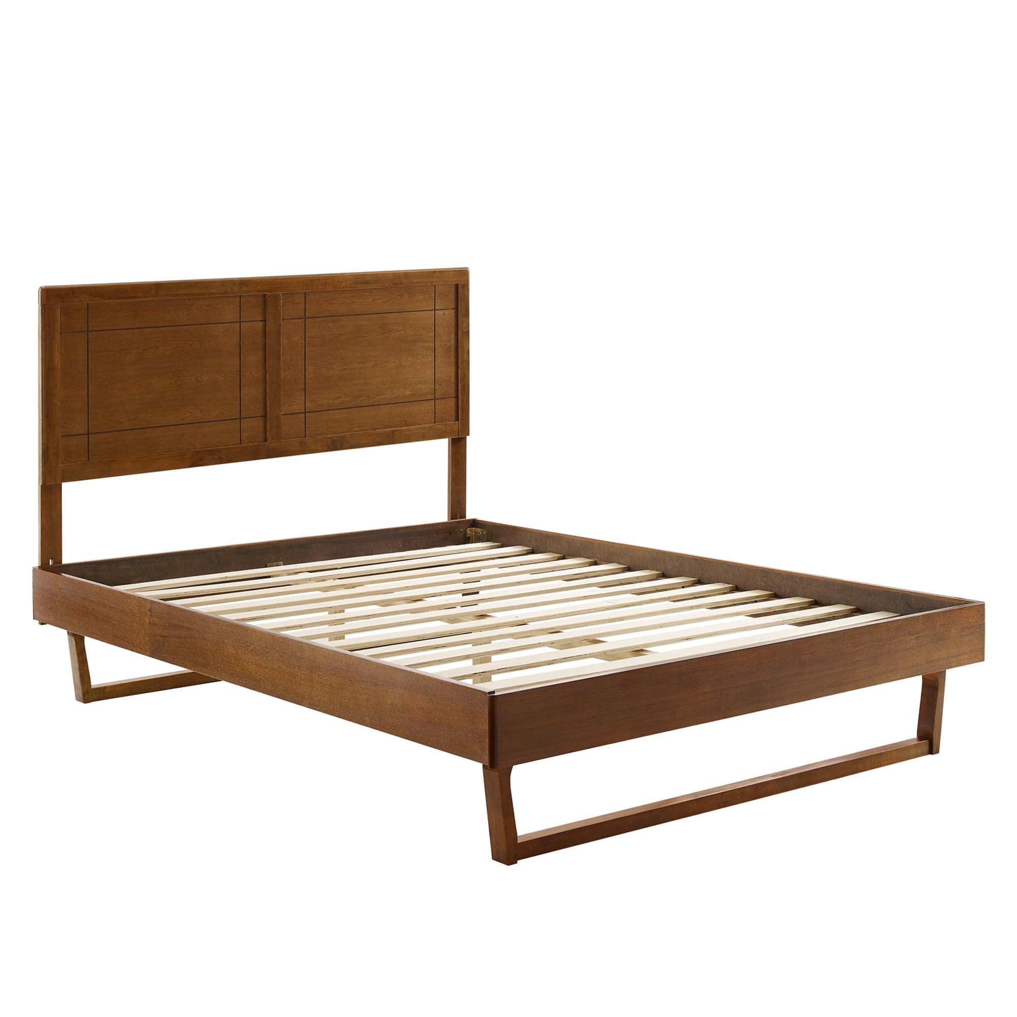 Marlee Wood Full Platform Bed With Angular Frame by Modway - Best Buy Furniture