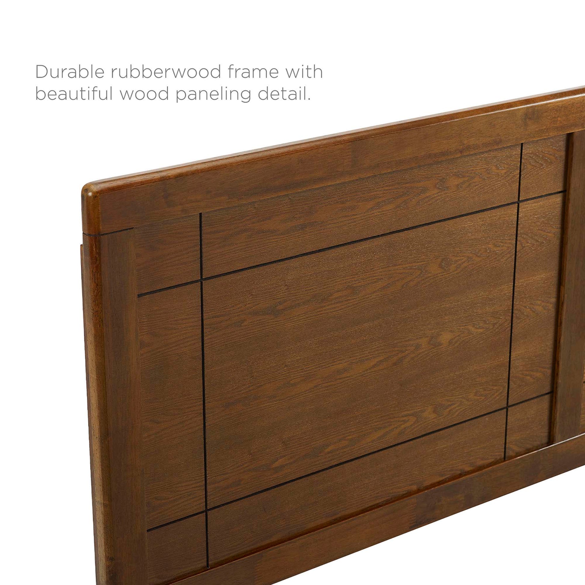 Marlee Wood King Platform Bed With Angular Frame by Modway - Best Buy Furniture