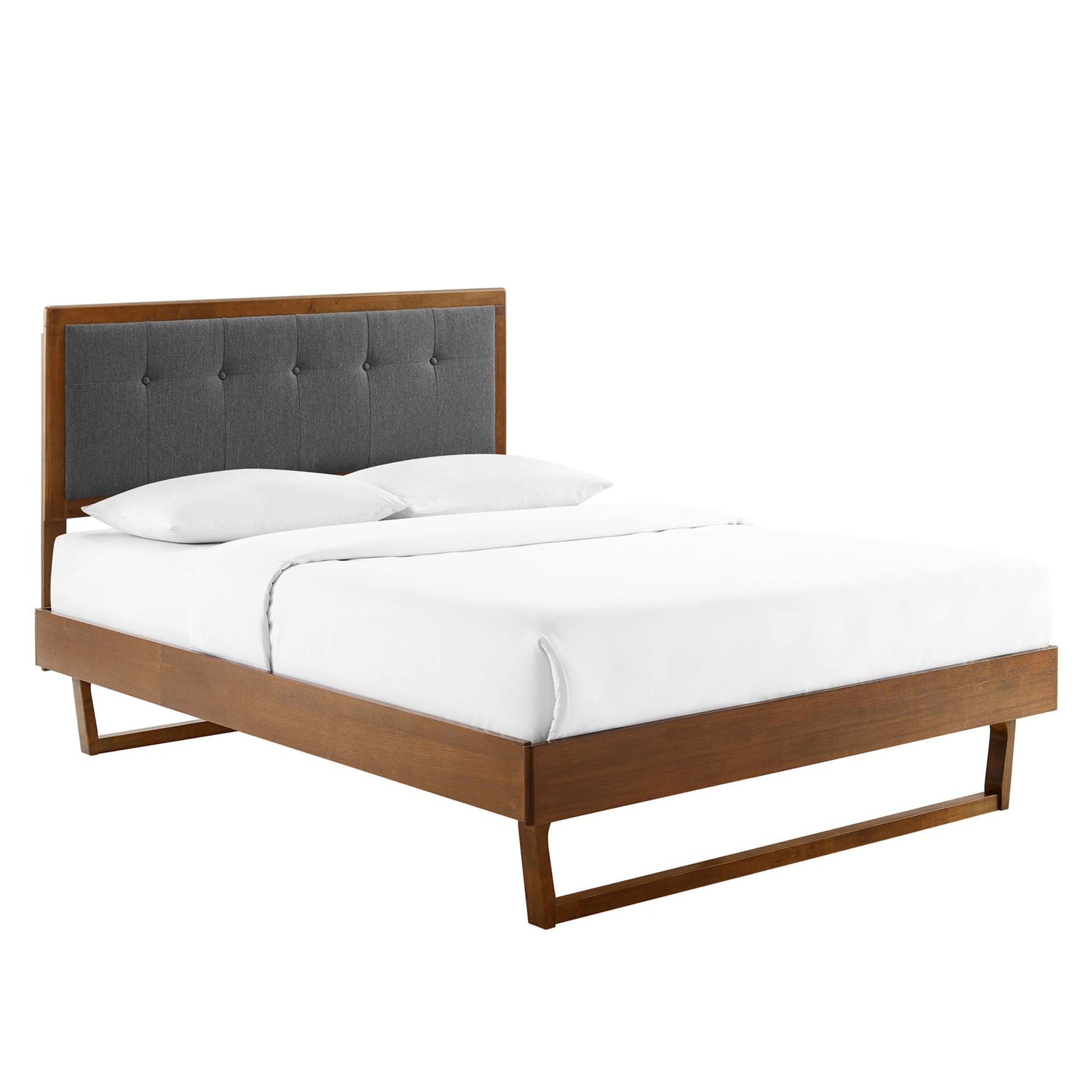 Willow Wood King Platform Bed With Angular Frame by Modway - Best Buy Furniture