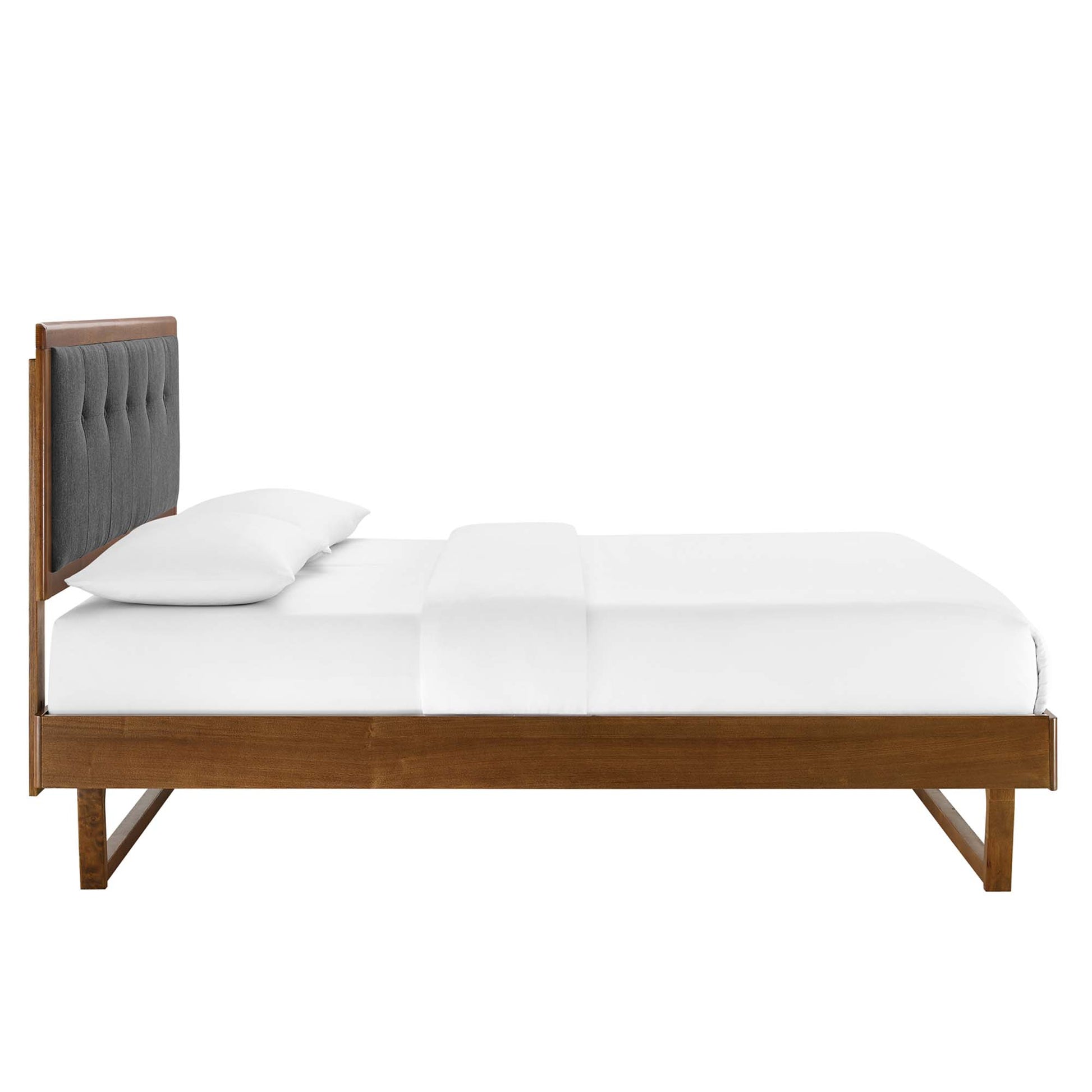 Willow Wood King Platform Bed With Angular Frame by Modway - Best Buy Furniture