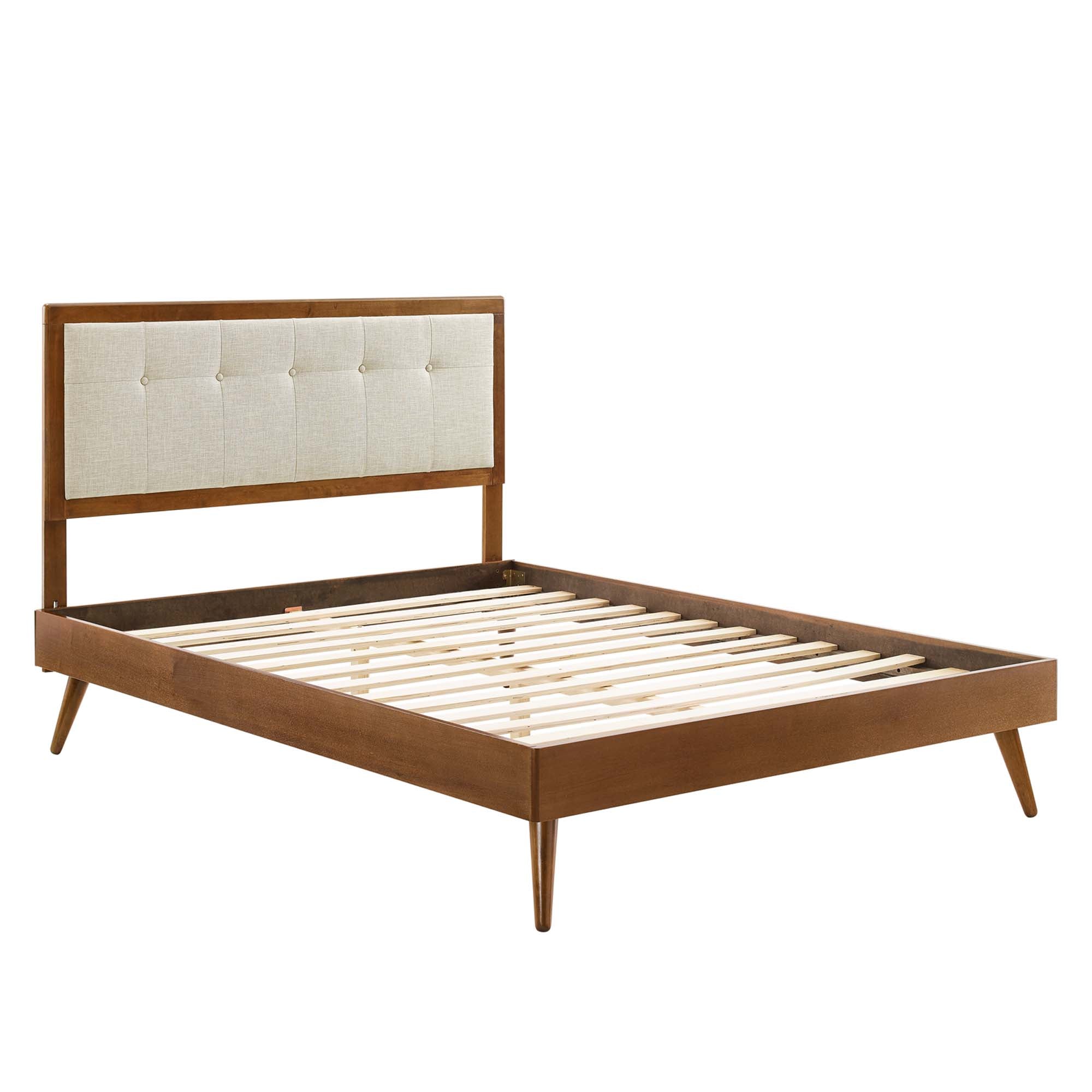 Willow Wood Full Platform Bed With Splayed Legs by Modway - Best Buy Furniture