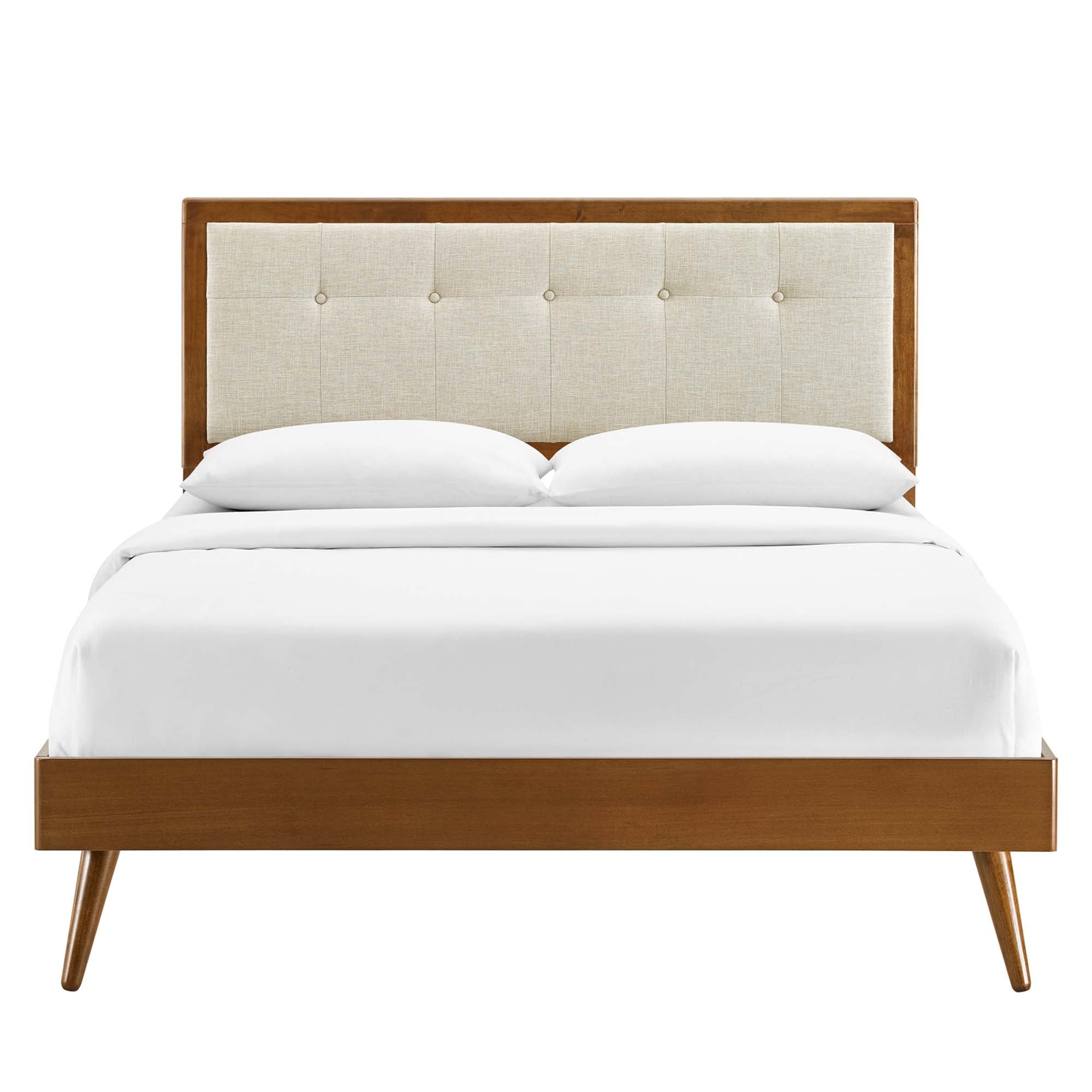 Willow Wood Full Platform Bed With Splayed Legs by Modway - Best Buy Furniture