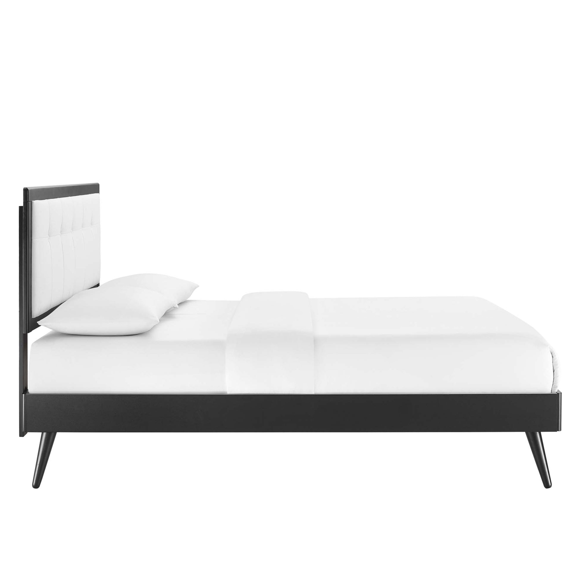 Willow Wood King Platform Bed With Splayed Legs by Modway - Best Buy Furniture