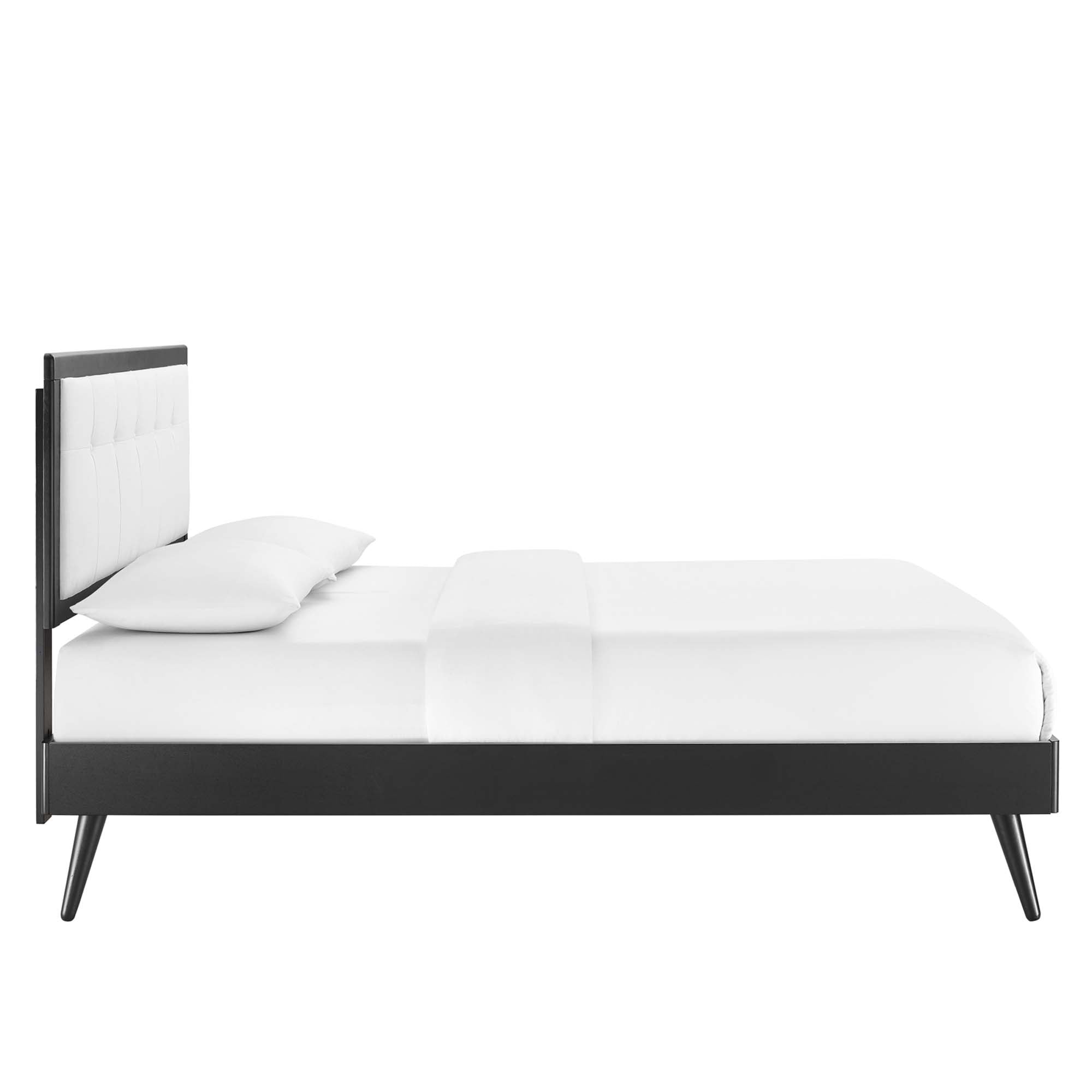 Willow Wood King Platform Bed With Splayed Legs by Modway - Best Buy Furniture