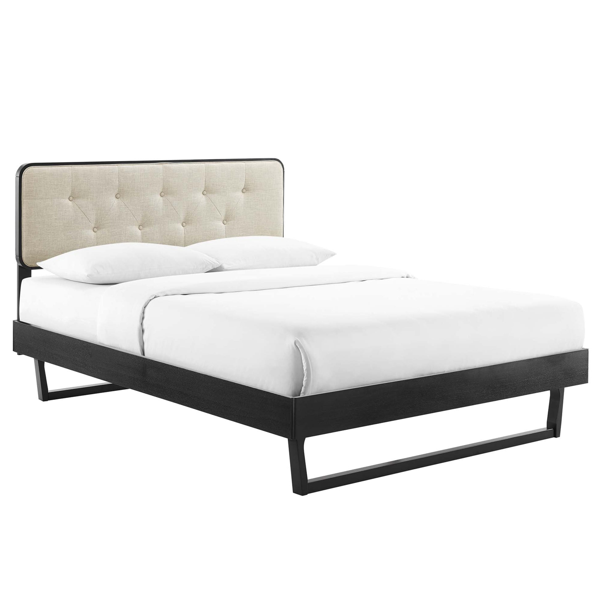 Bridgette Wood Full Platform Bed With Angular Frame by Modway - Best Buy Furniture