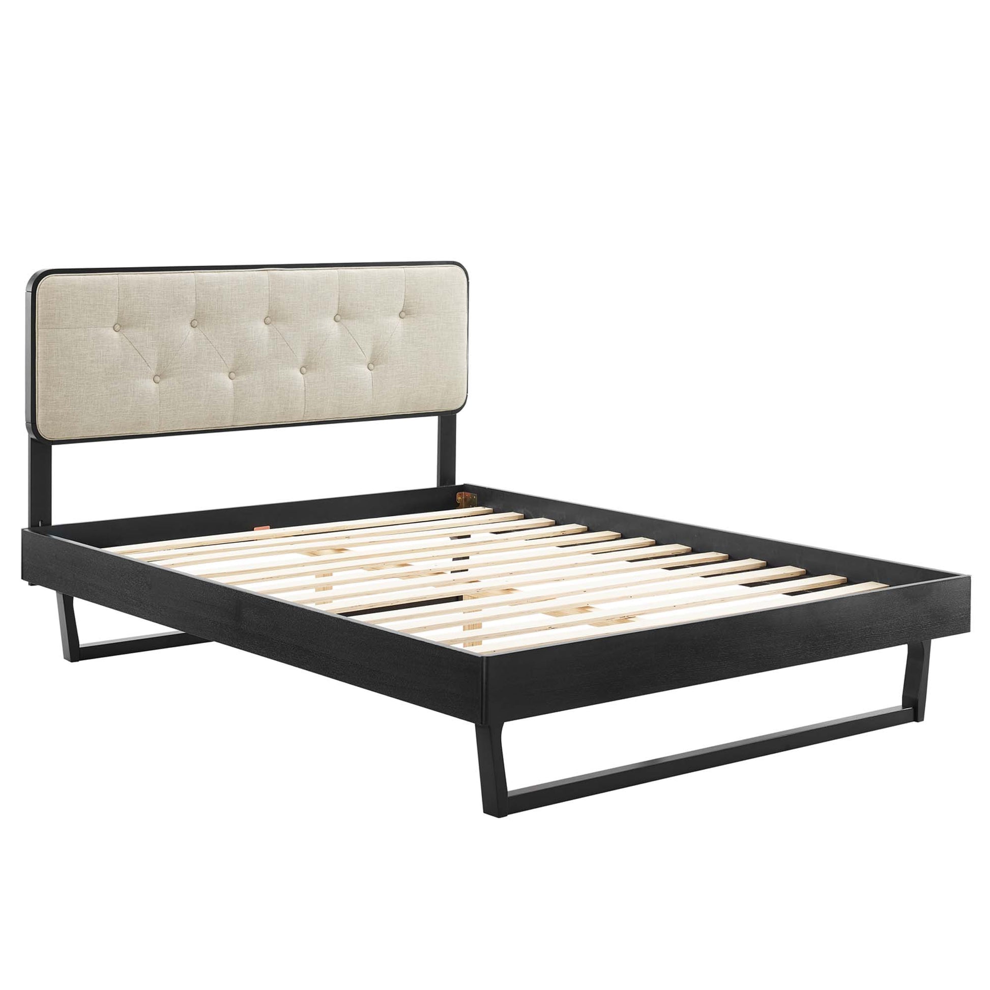 Bridgette Wood Full Platform Bed With Angular Frame by Modway - Best Buy Furniture