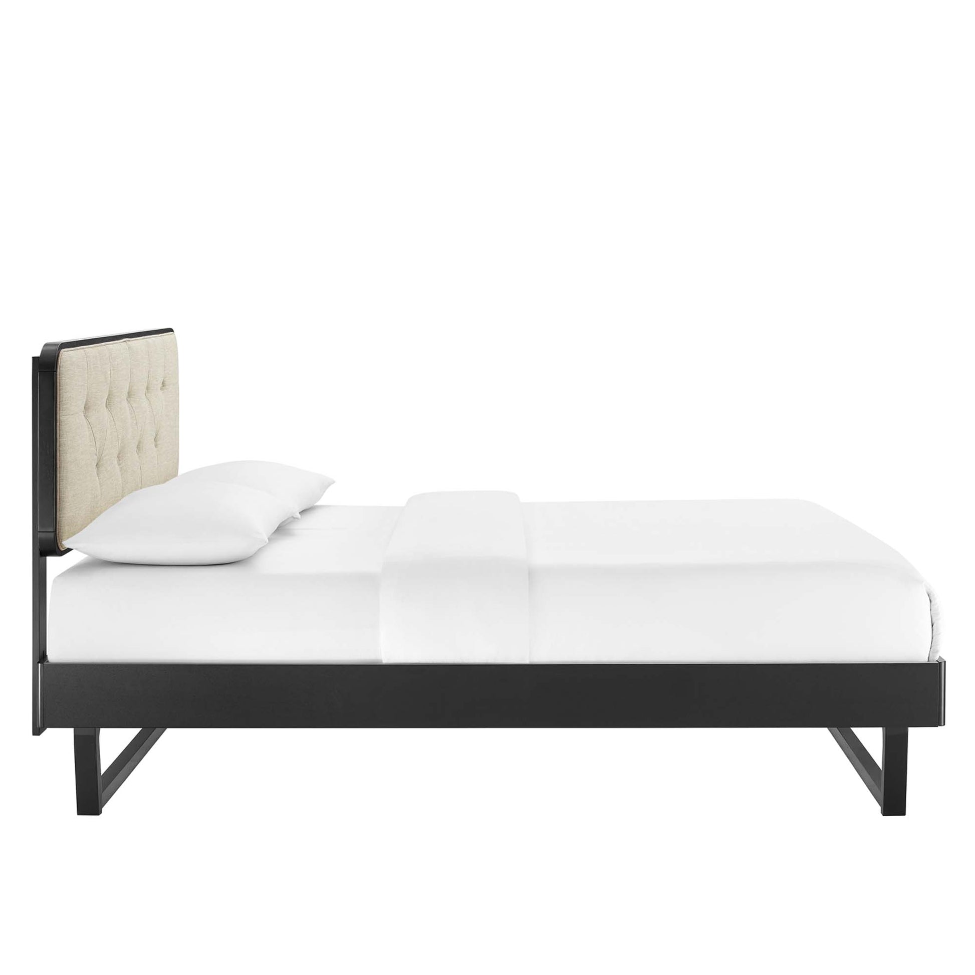 Bridgette Wood Full Platform Bed With Angular Frame by Modway - Best Buy Furniture