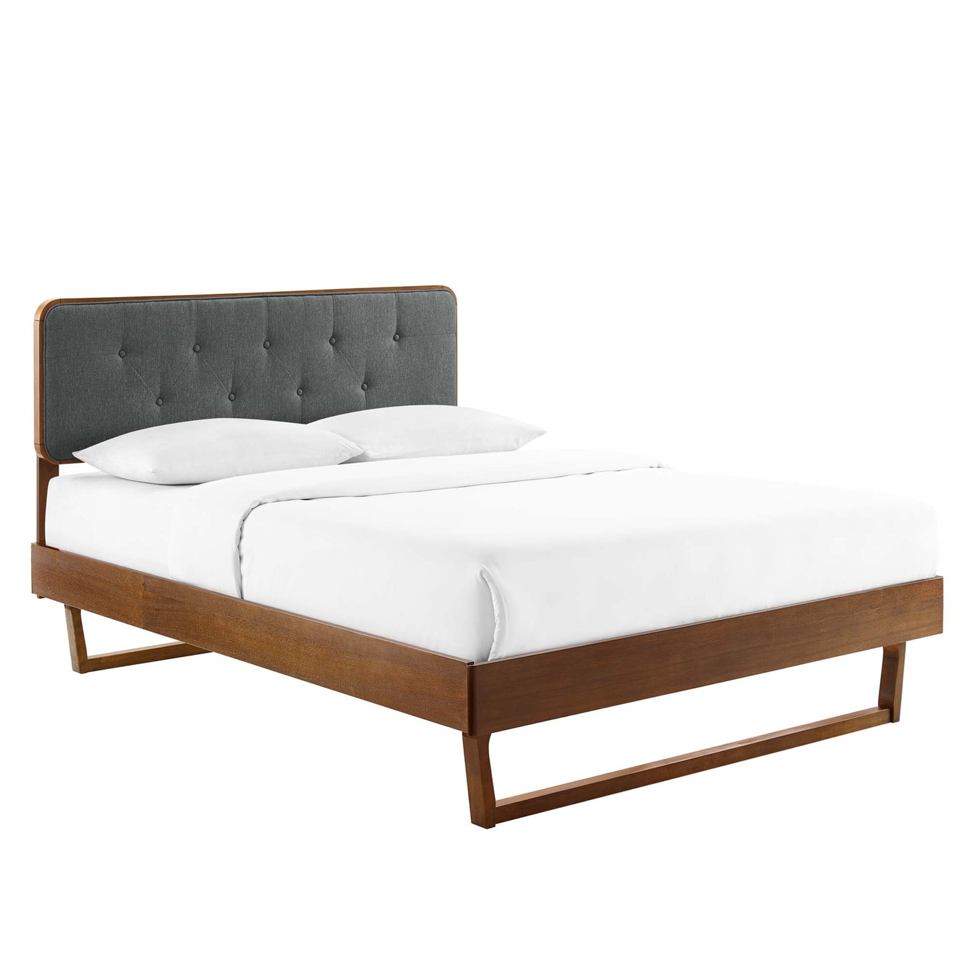 Bridgette Wood King Platform Bed With Angular Frame by Modway - Best Buy Furniture