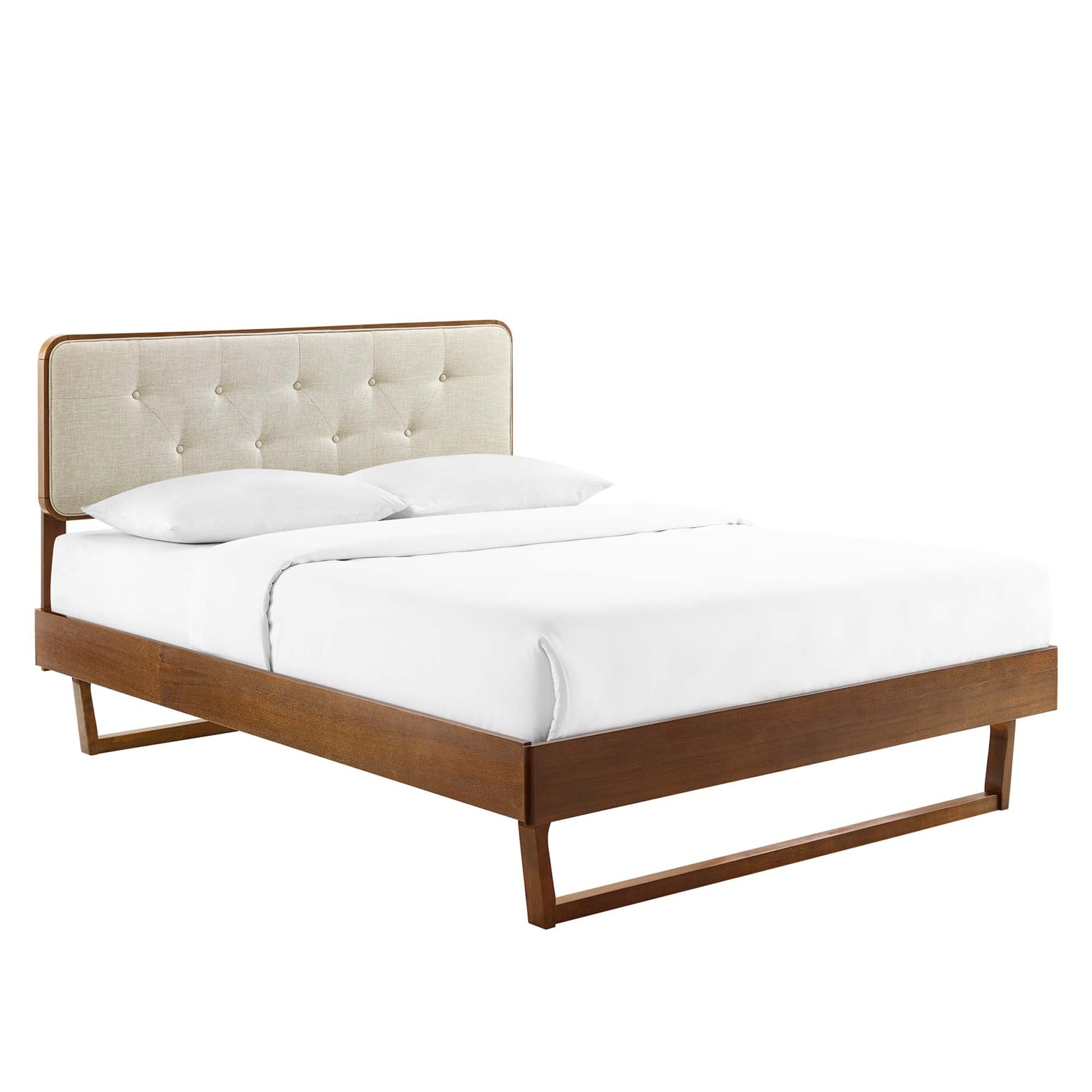 Bridgette Wood Twin Platform Bed With Angular Frame by Modway - Best Buy Furniture