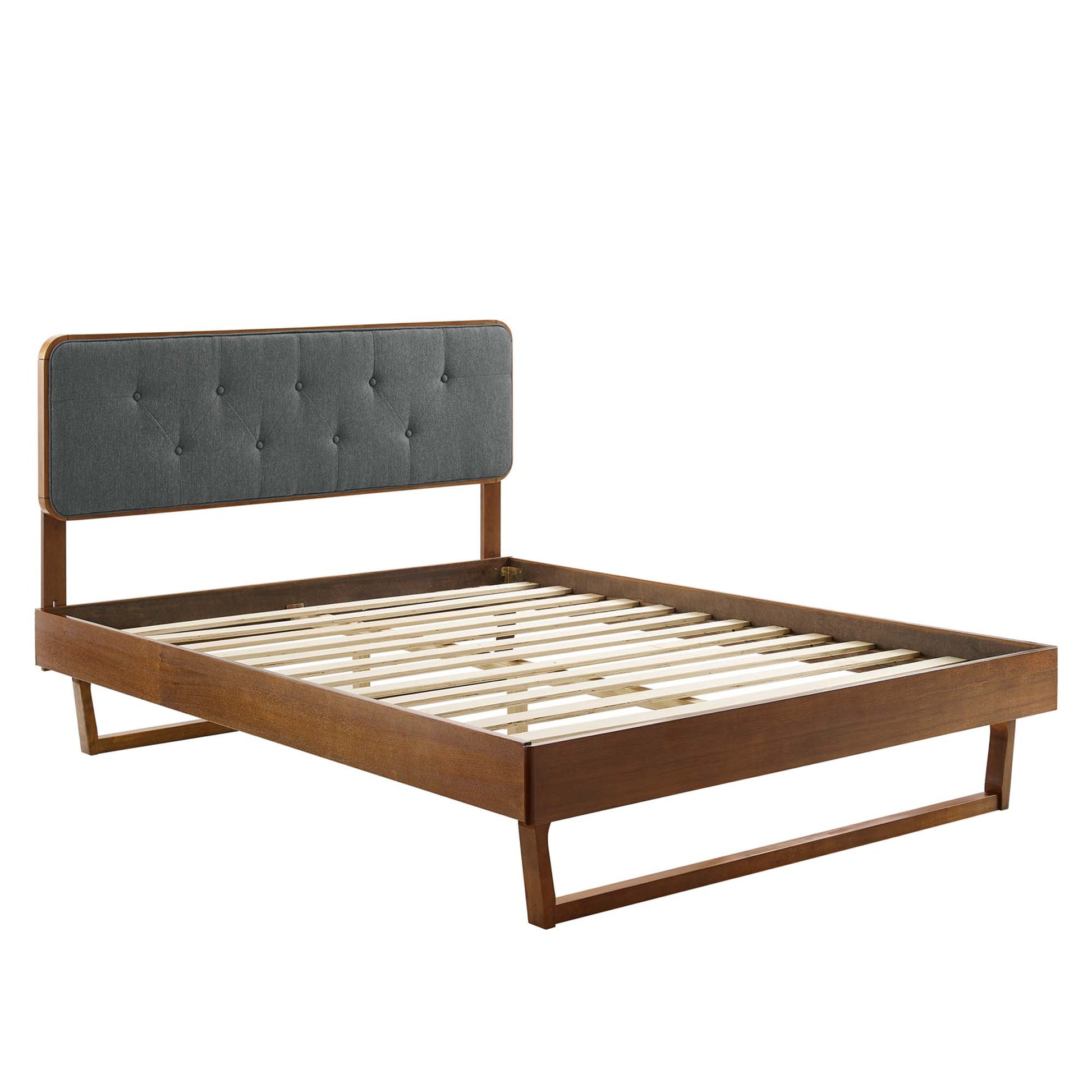 Bridgette Wood Twin Platform Bed With Angular Frame by Modway - Best Buy Furniture