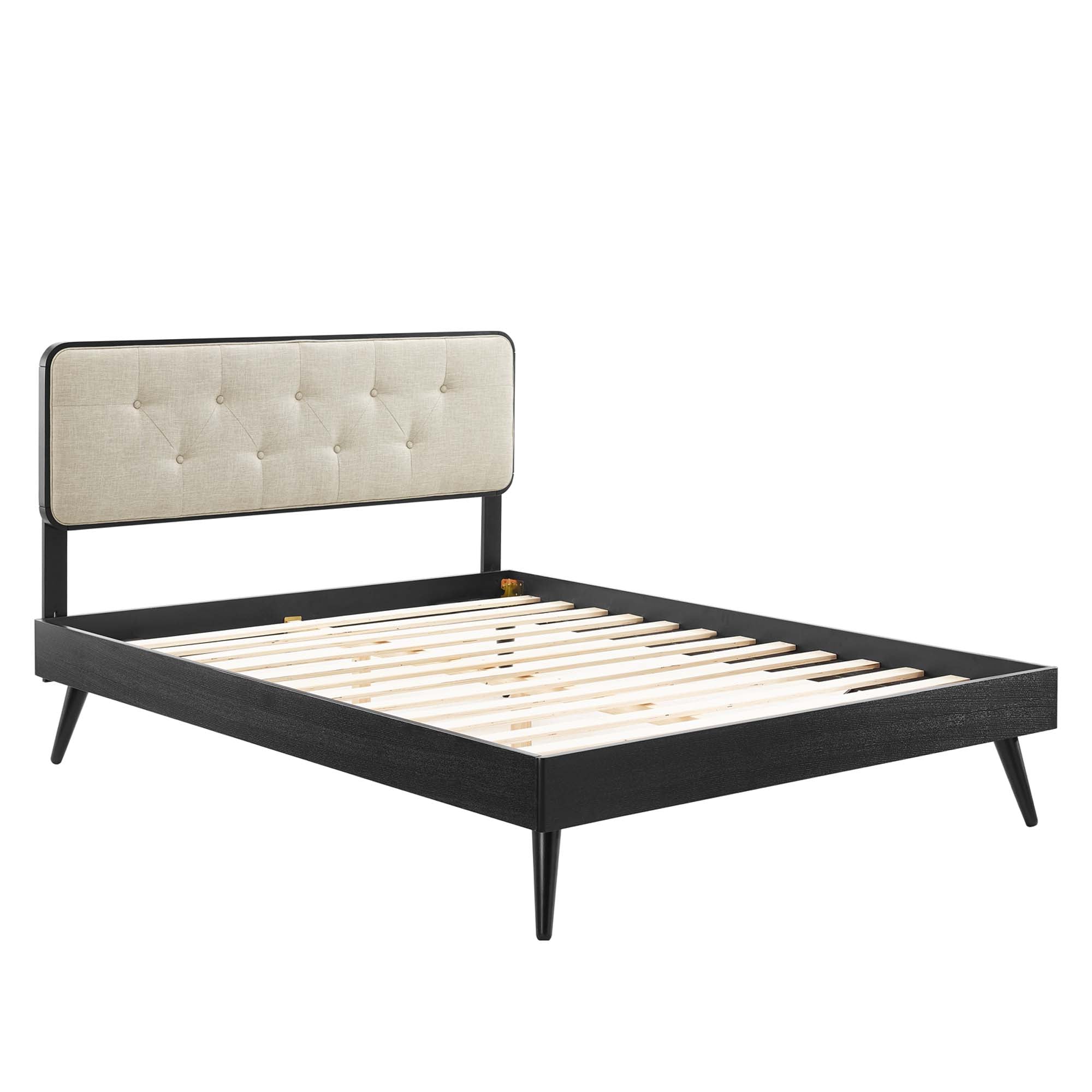 Bridgette Wood Full Platform Bed With Splayed Legs by Modway - Best Buy Furniture