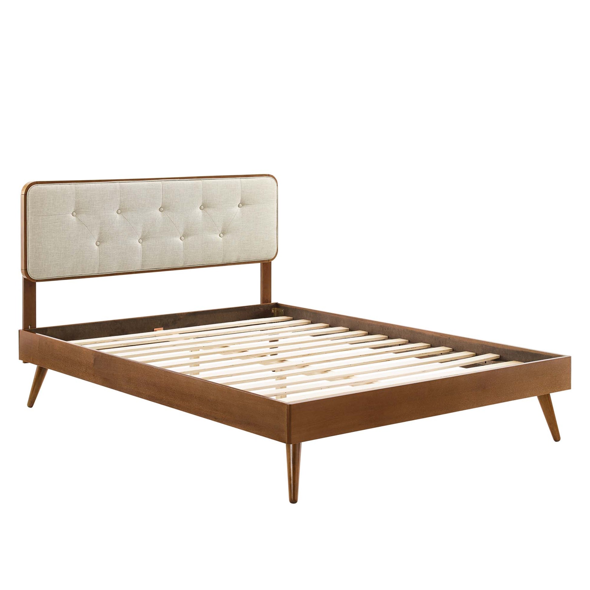Bridgette Wood Twin Platform Bed With Splayed Legs by Modway - Best Buy Furniture