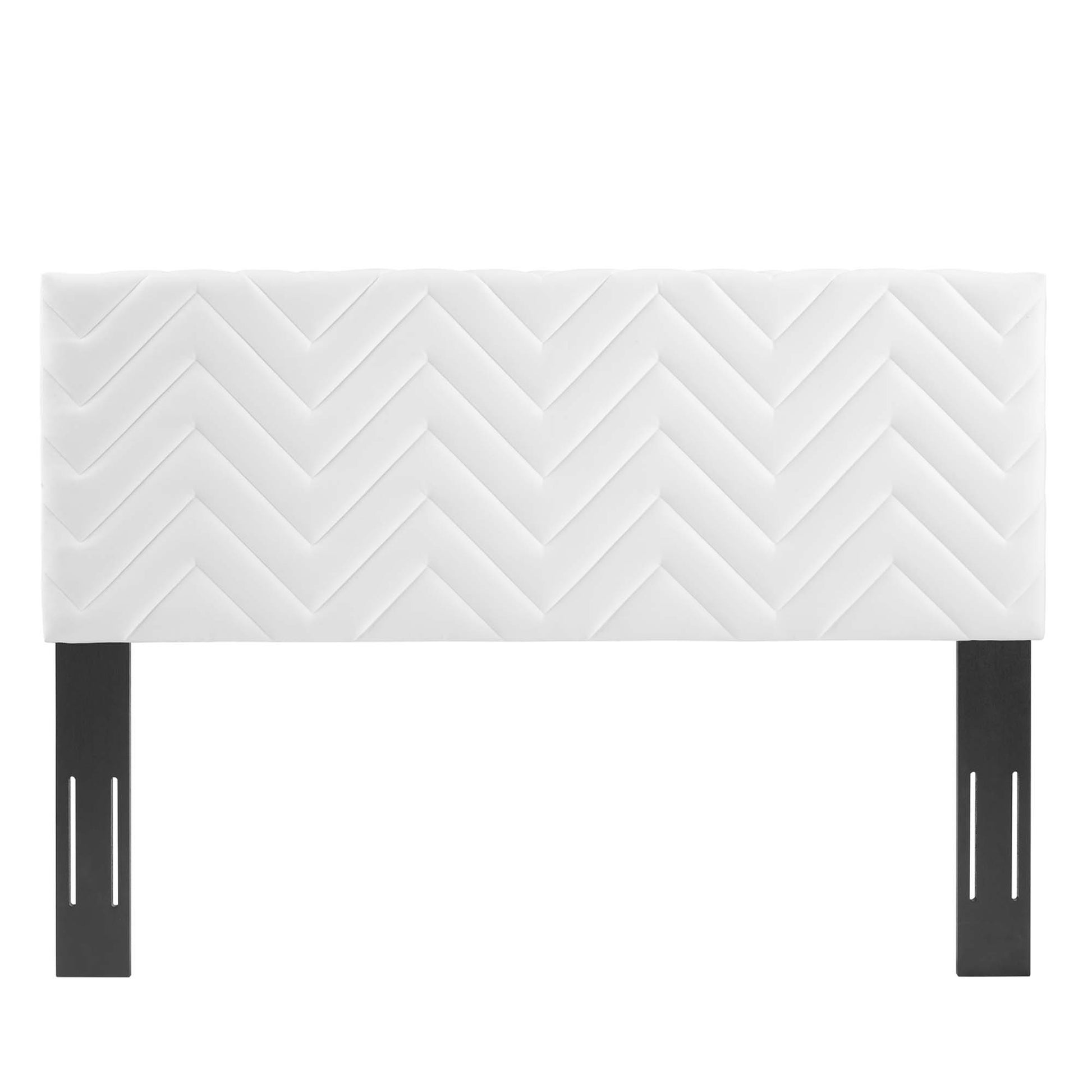 Mercy Chevron Tufted Performance Velvet Full/Queen Headboard by Modway - Best Buy Furniture