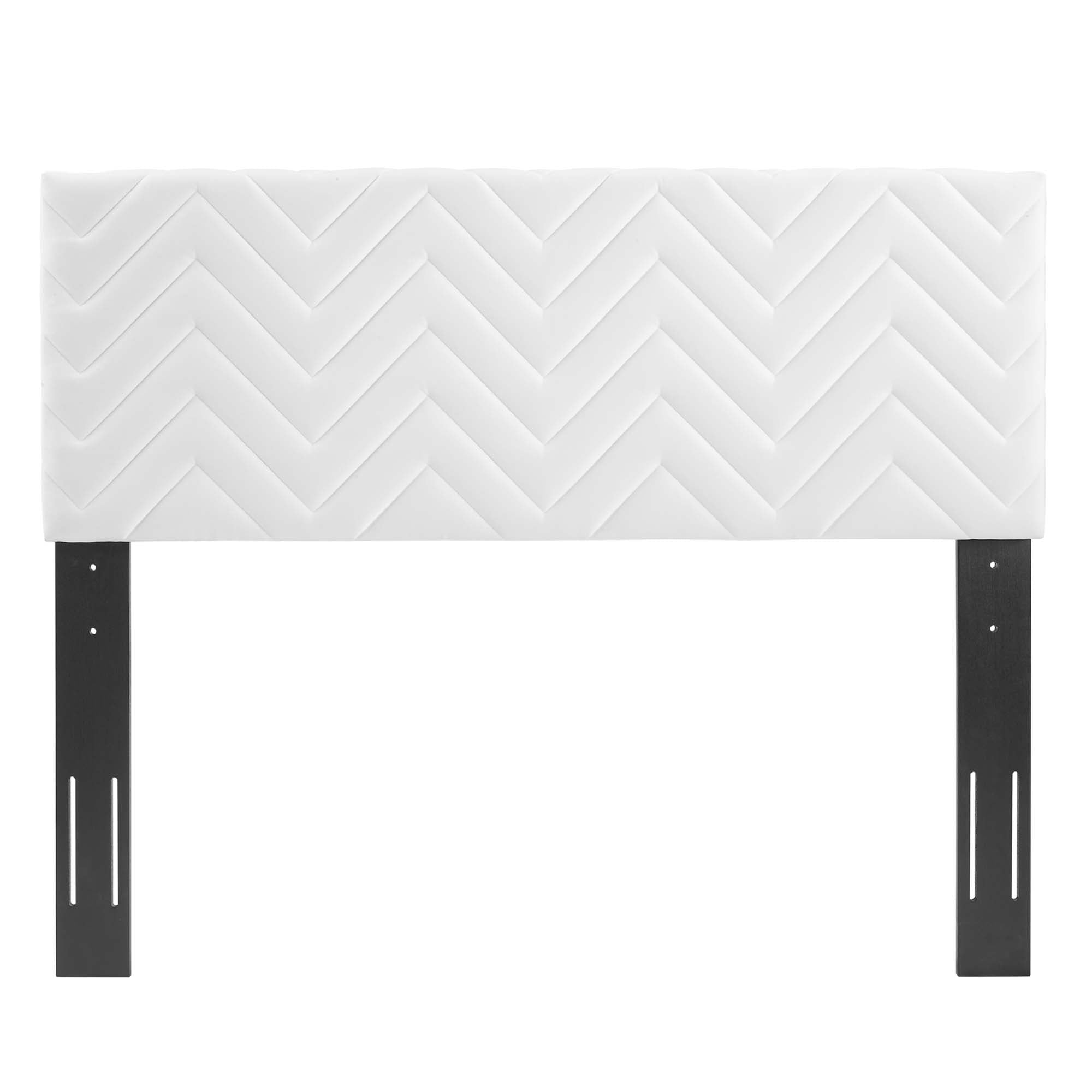 Mercy Chevron Tufted Performance Velvet Full/Queen Headboard by Modway - Best Buy Furniture