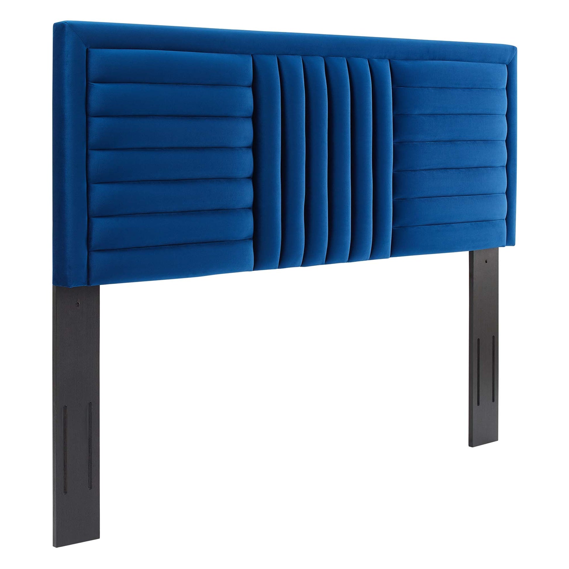 Believe Channel Tufted Performance Velvet Full/Queen Headboard by Modway - Best Buy Furniture