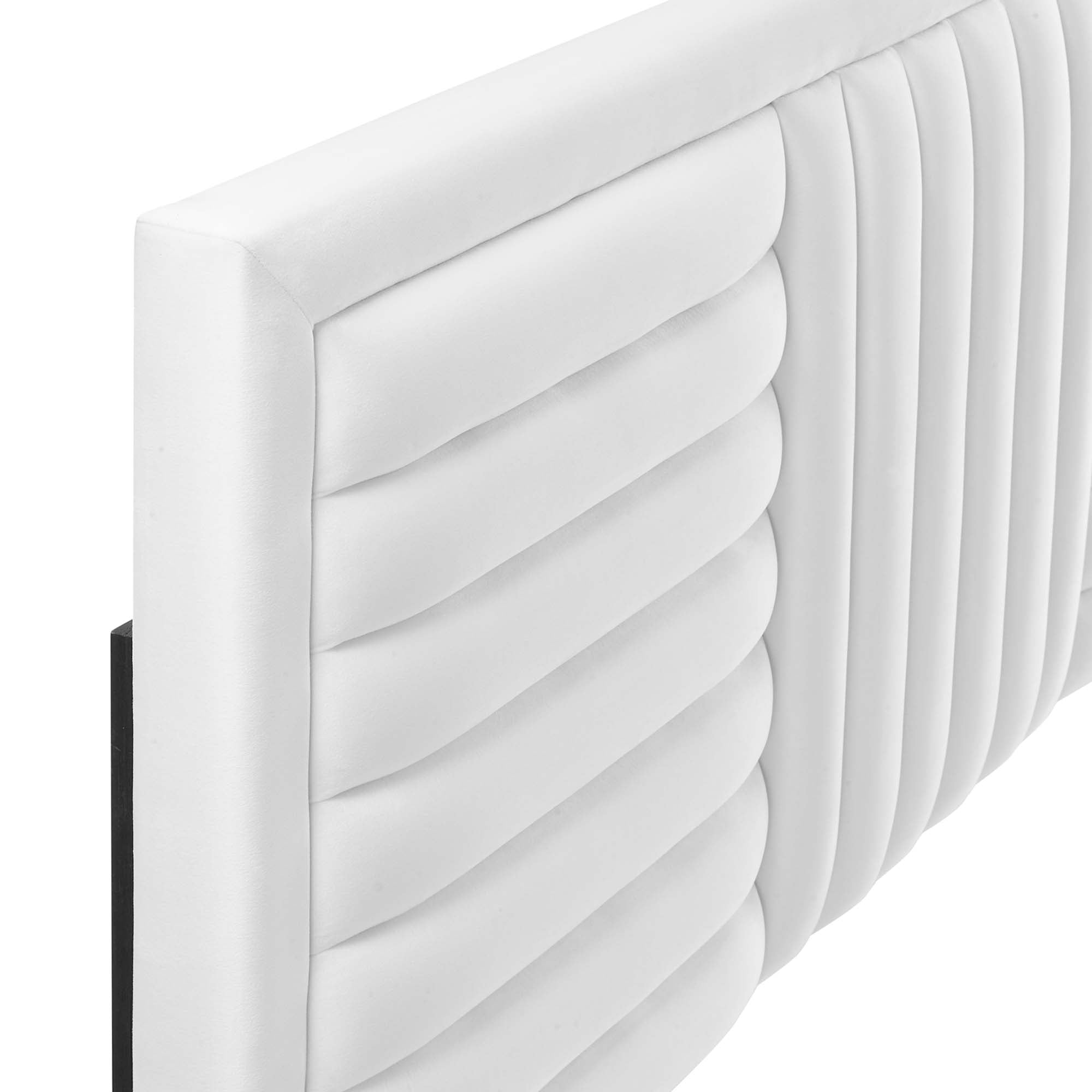 Believe Channel Tufted Performance Velvet Full/Queen Headboard by Modway - Best Buy Furniture