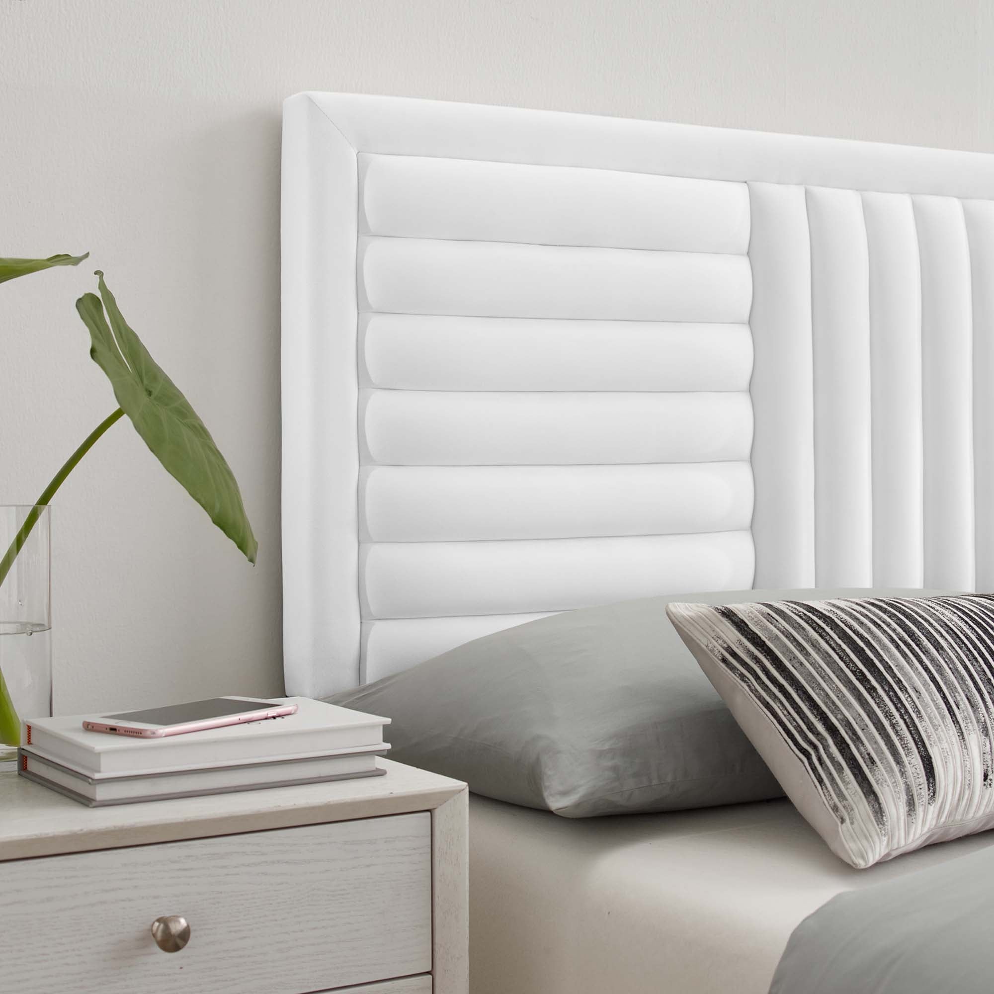 Believe Channel Tufted Performance Velvet King/California King Headboard by Modway - Best Buy Furniture