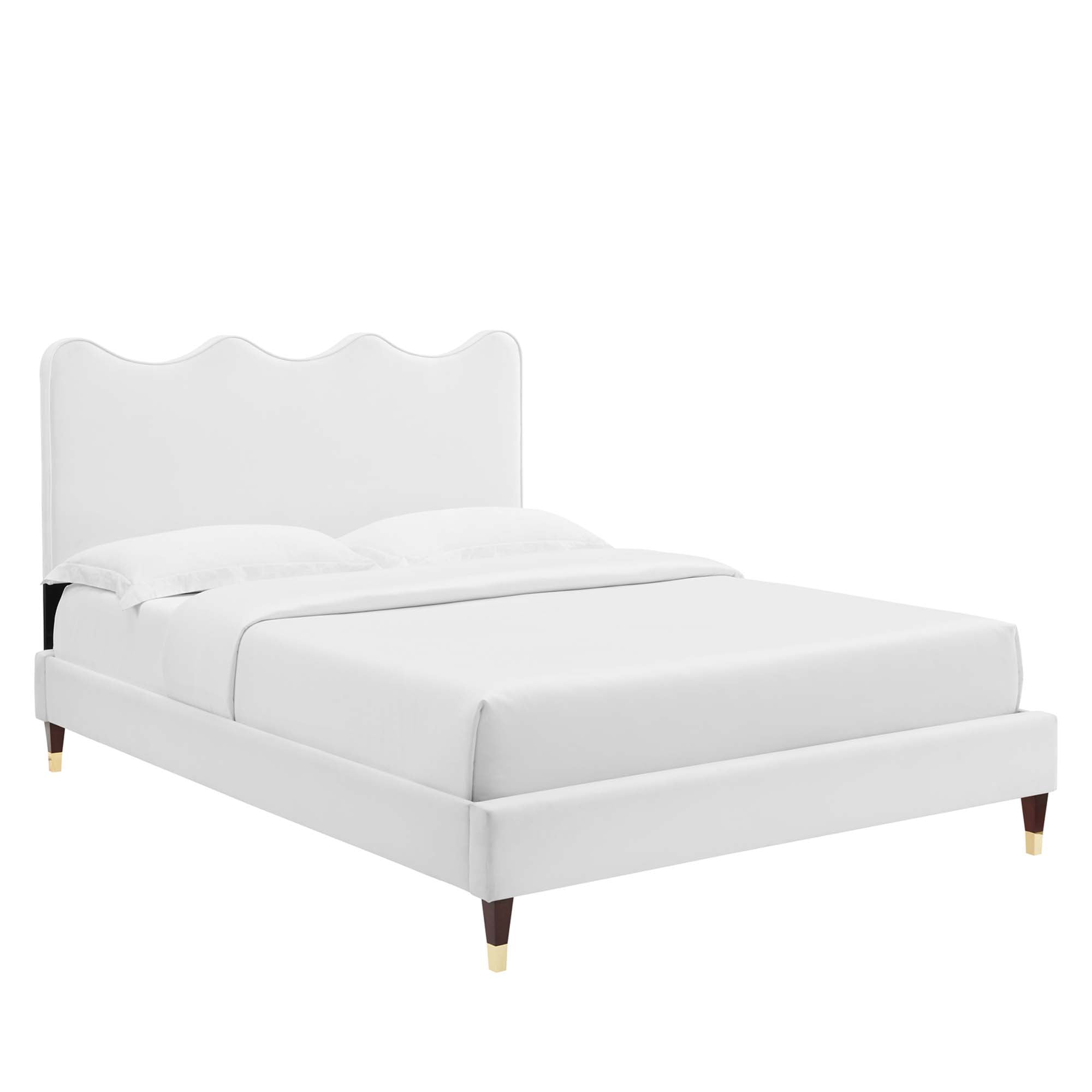 Current Performance Velvet Full Platform Bed by Modway