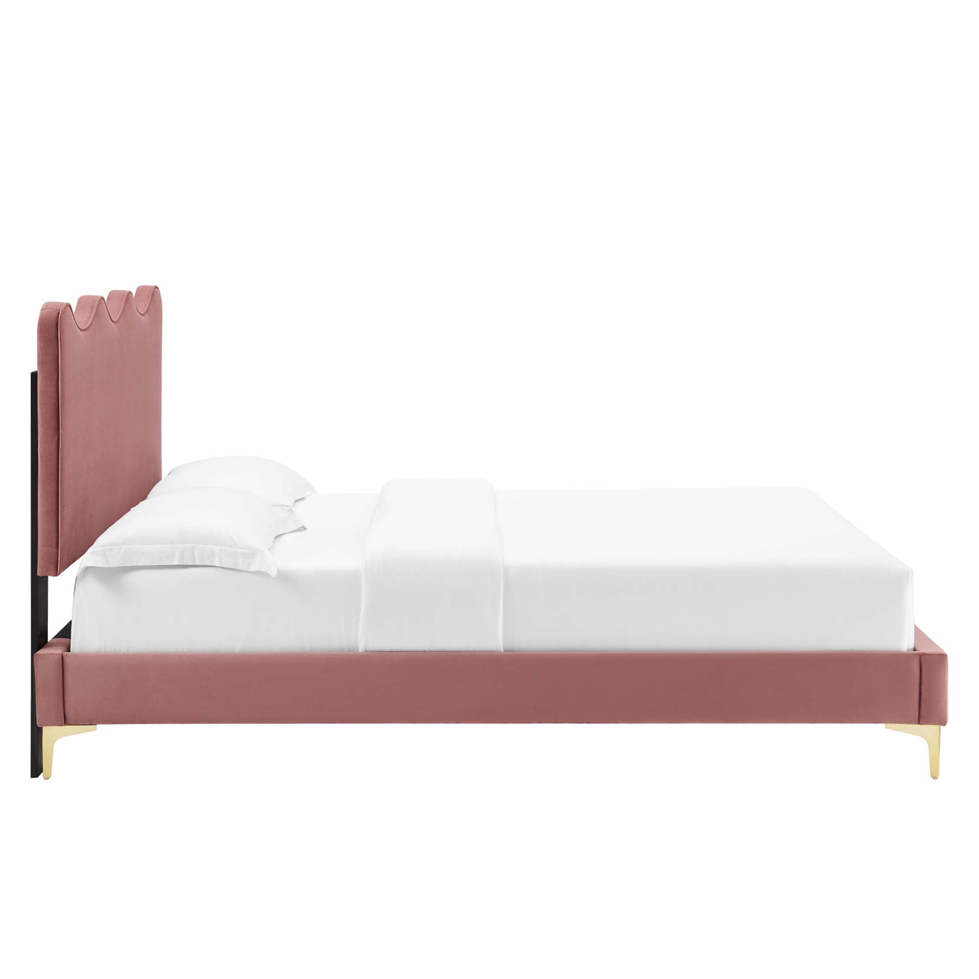 Current Performance Velvet Queen Platform Bed by Modway - Best Buy Furniture