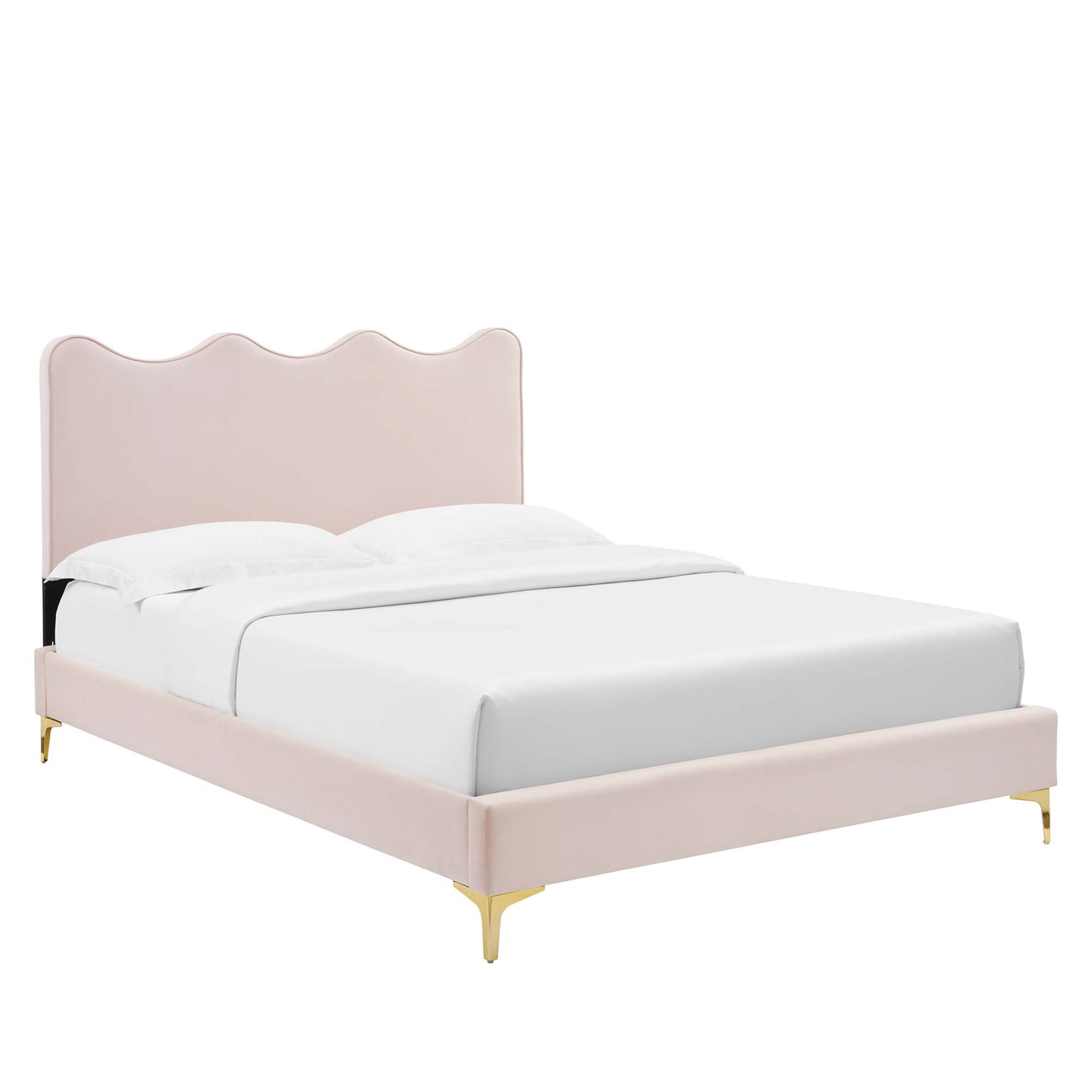 Current Performance Velvet Queen Platform Bed by Modway - Best Buy Furniture