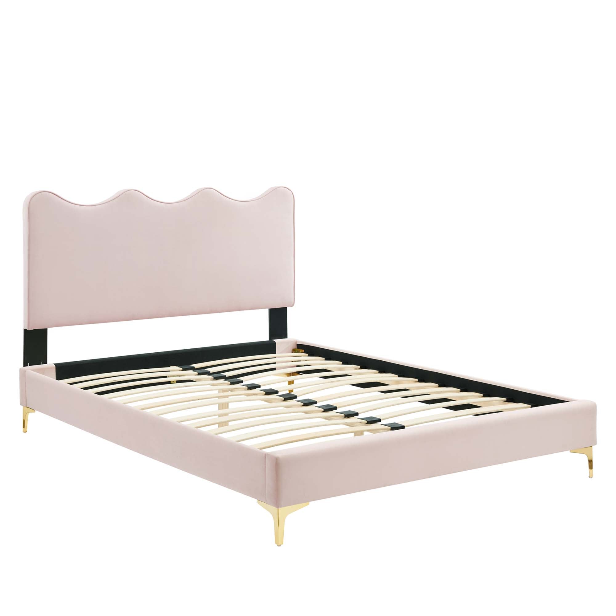 Current Performance Velvet Queen Platform Bed by Modway - Best Buy Furniture