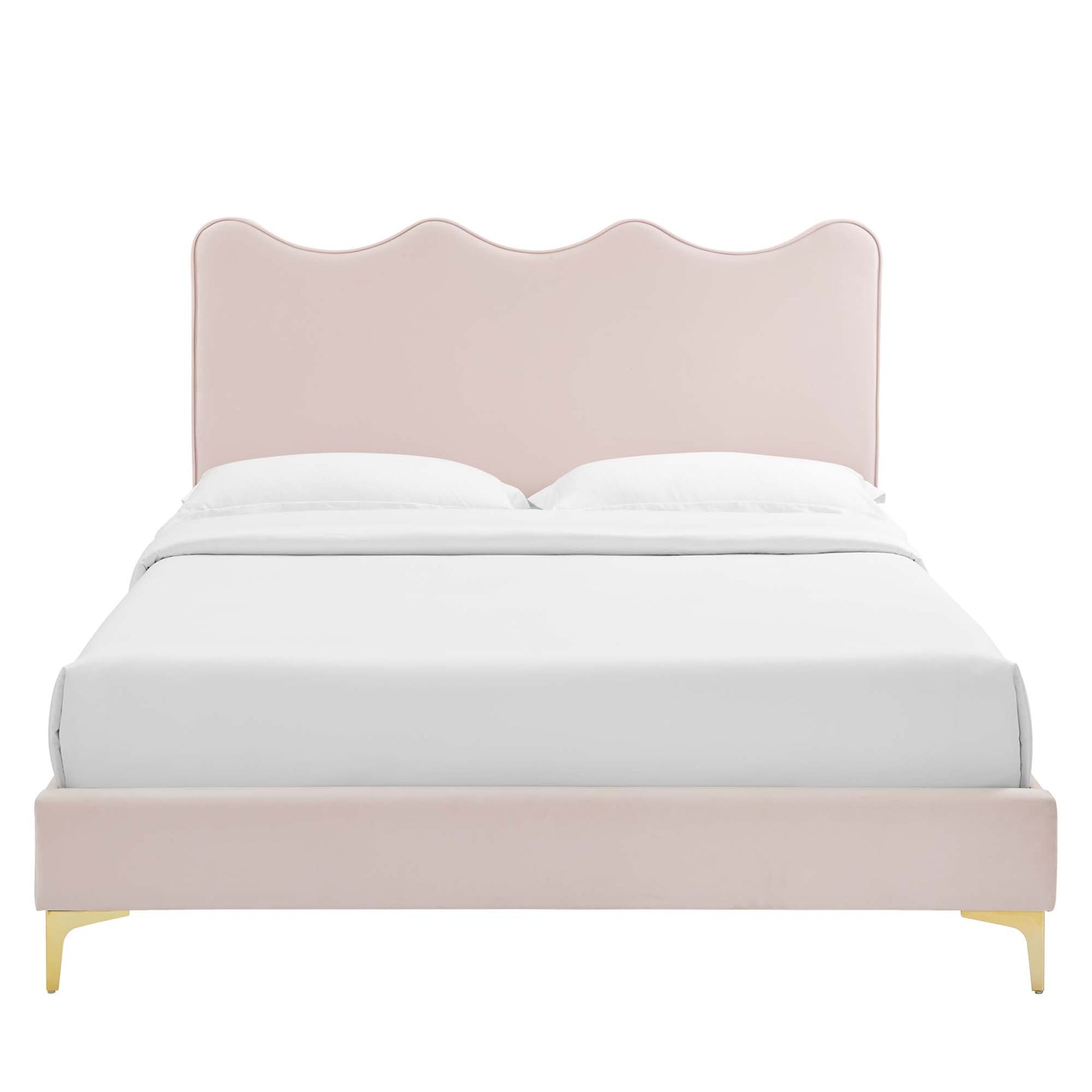 Current Performance Velvet Queen Platform Bed by Modway - Best Buy Furniture