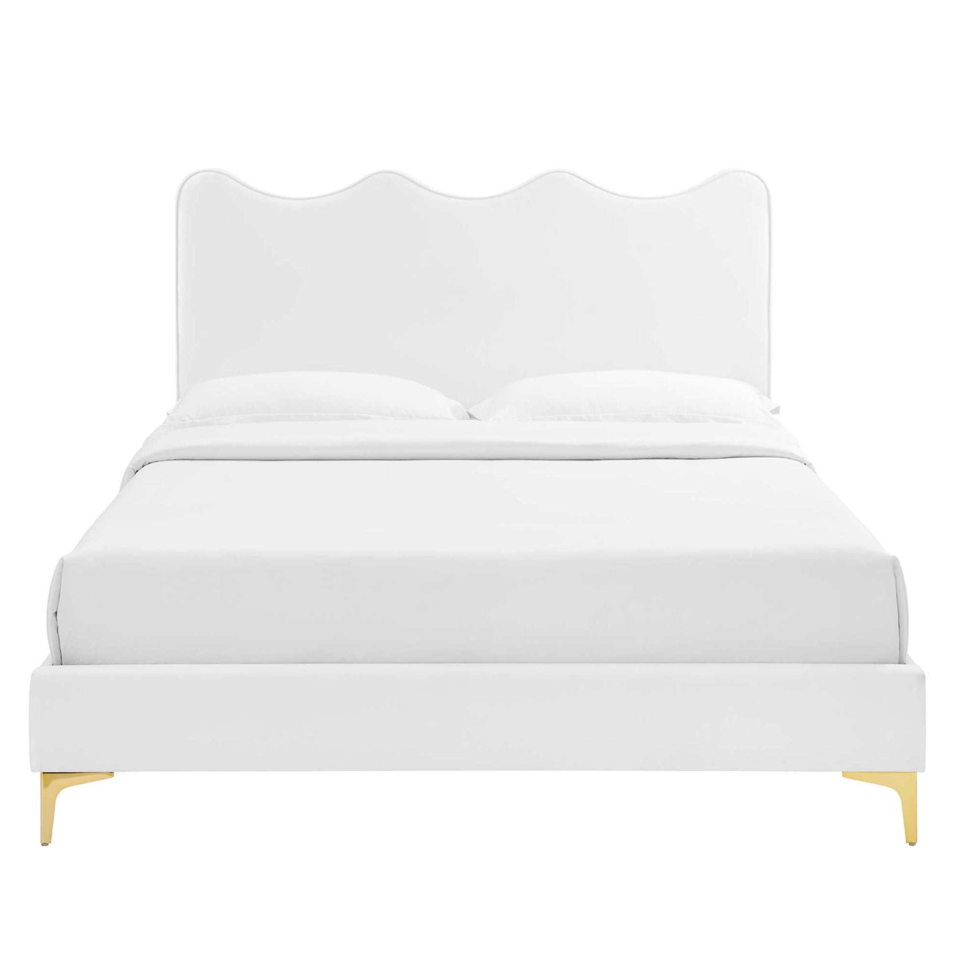 Current Performance Velvet Queen Platform Bed by Modway - Best Buy Furniture