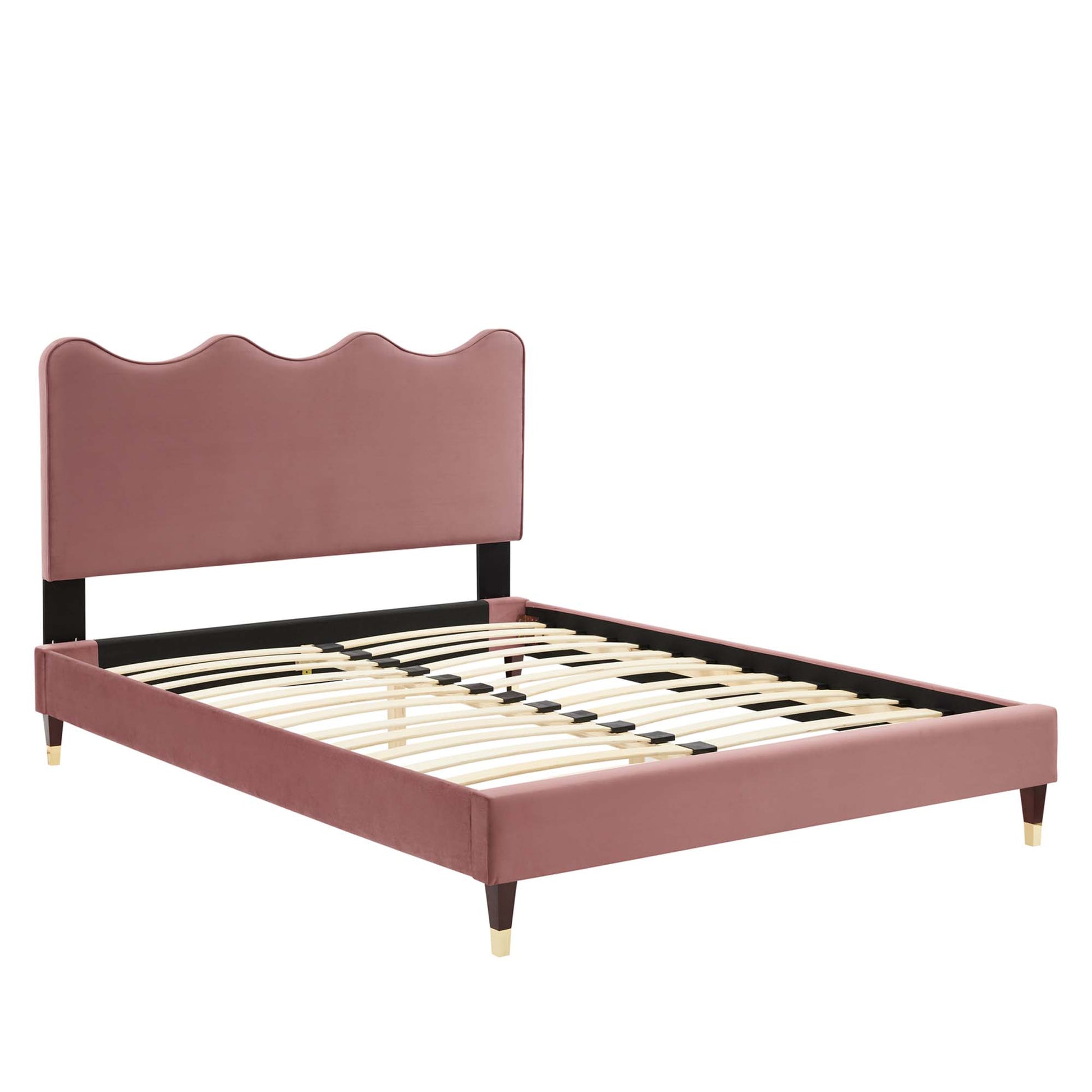 Current Performance Velvet Queen Platform Bed by Modway - Best Buy Furniture