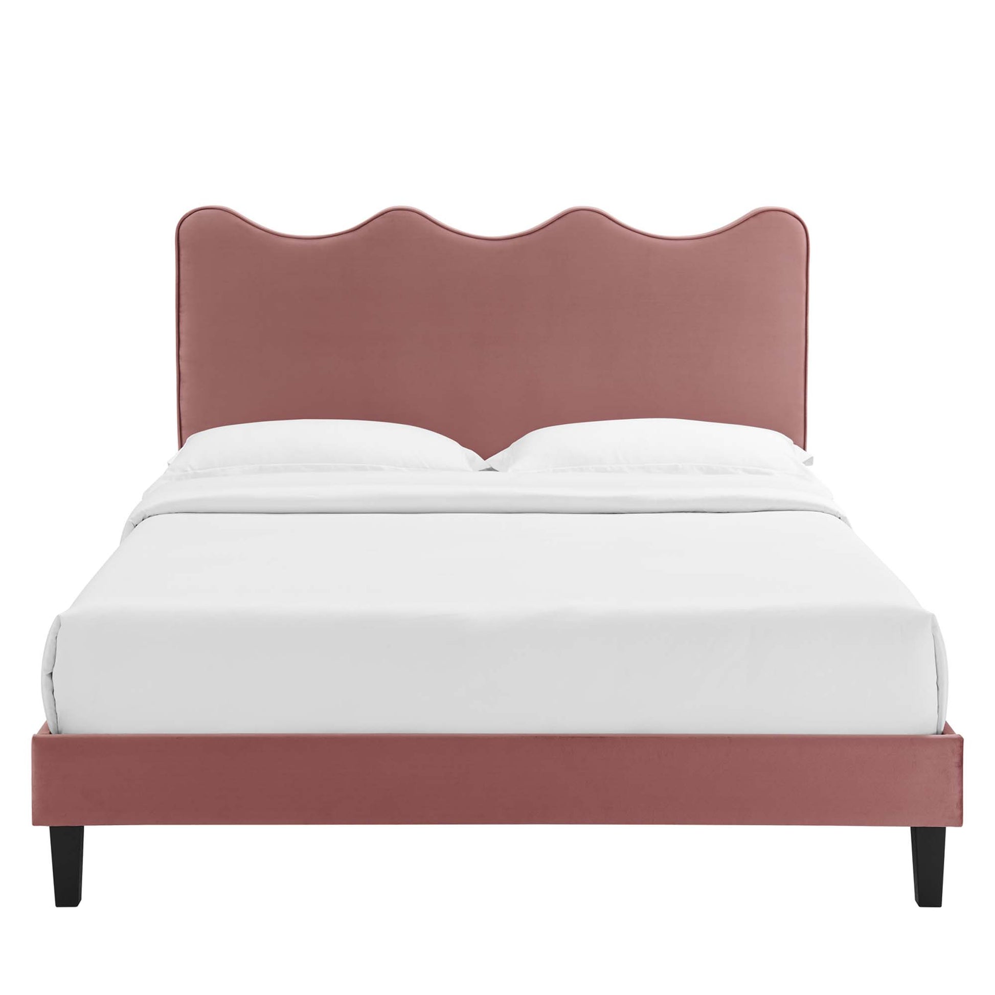 Current Performance Velvet Queen Platform Bed by Modway - Best Buy Furniture