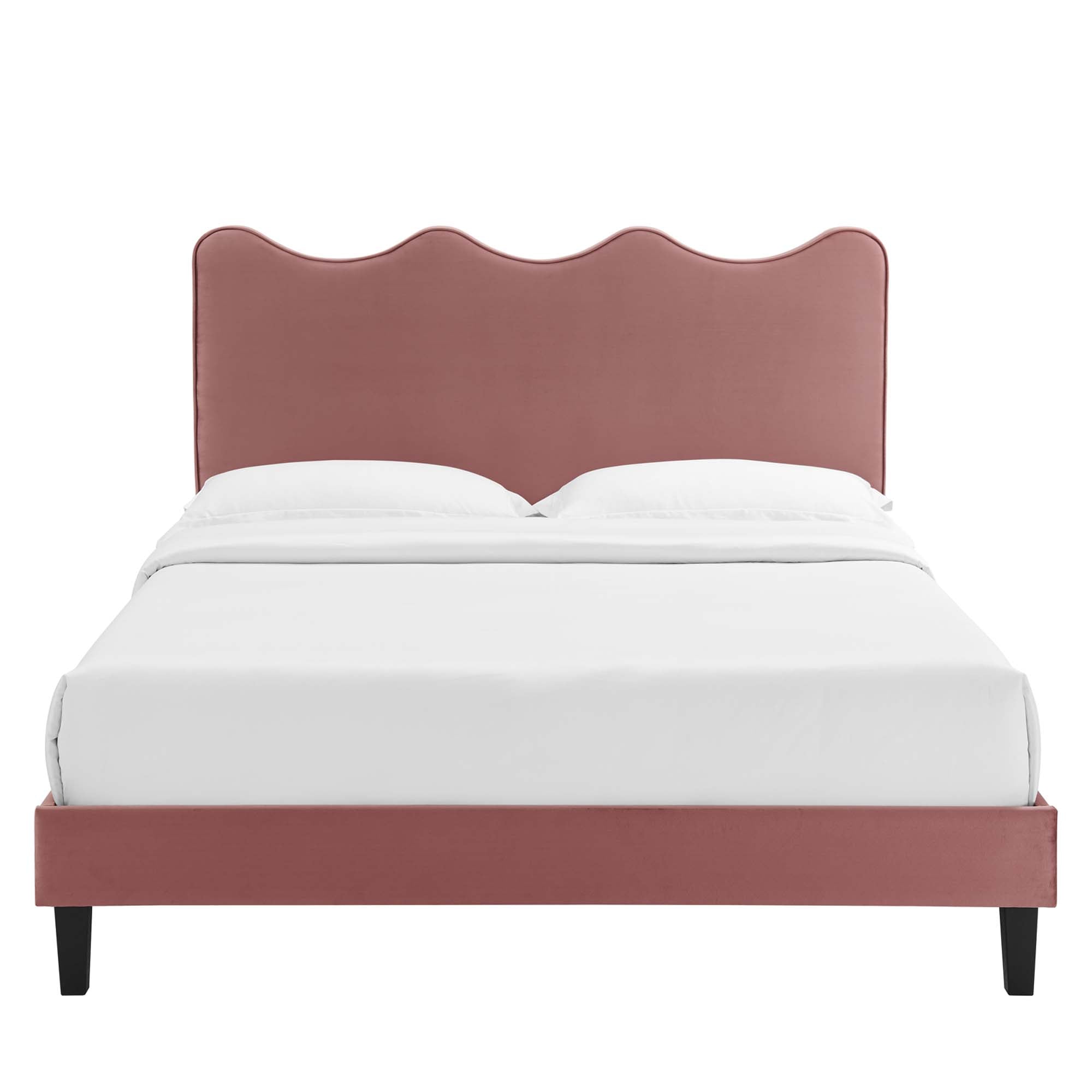 Current Performance Velvet Queen Platform Bed by Modway - Best Buy Furniture