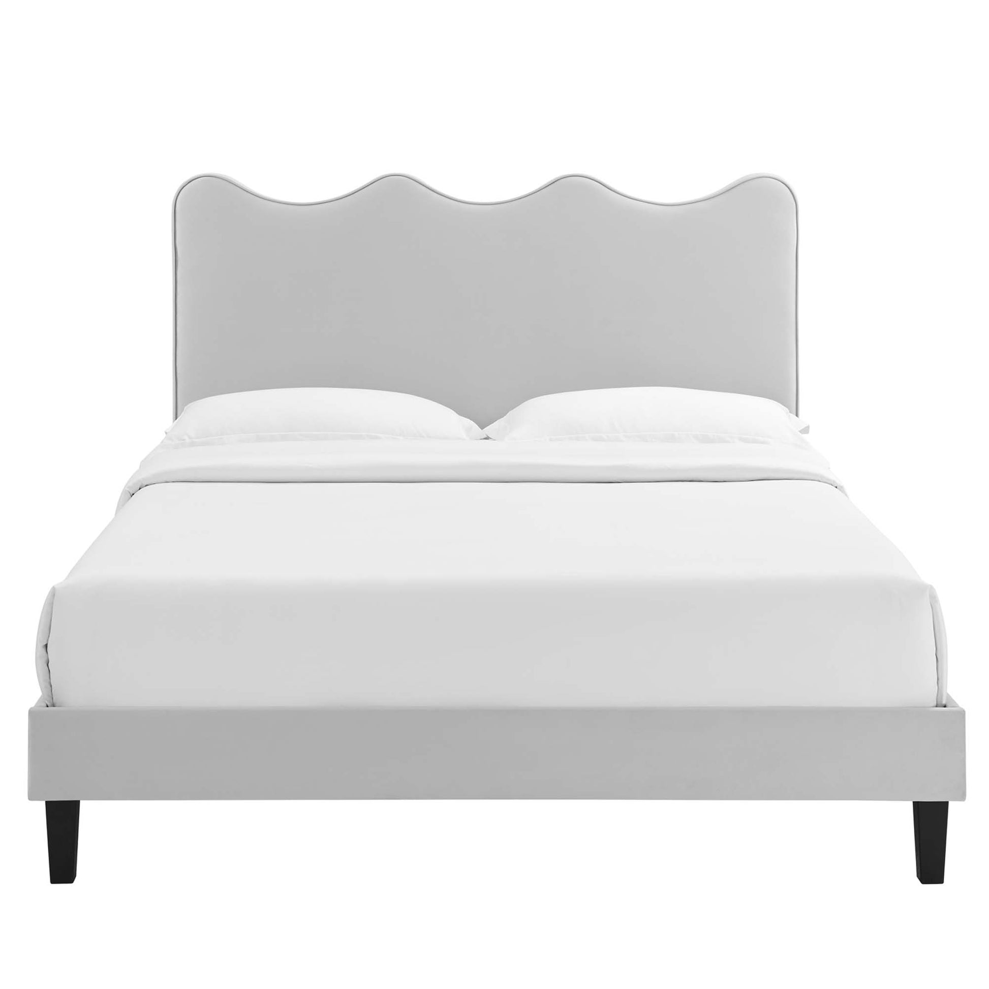 Current Performance Velvet Queen Platform Bed by Modway - Best Buy Furniture