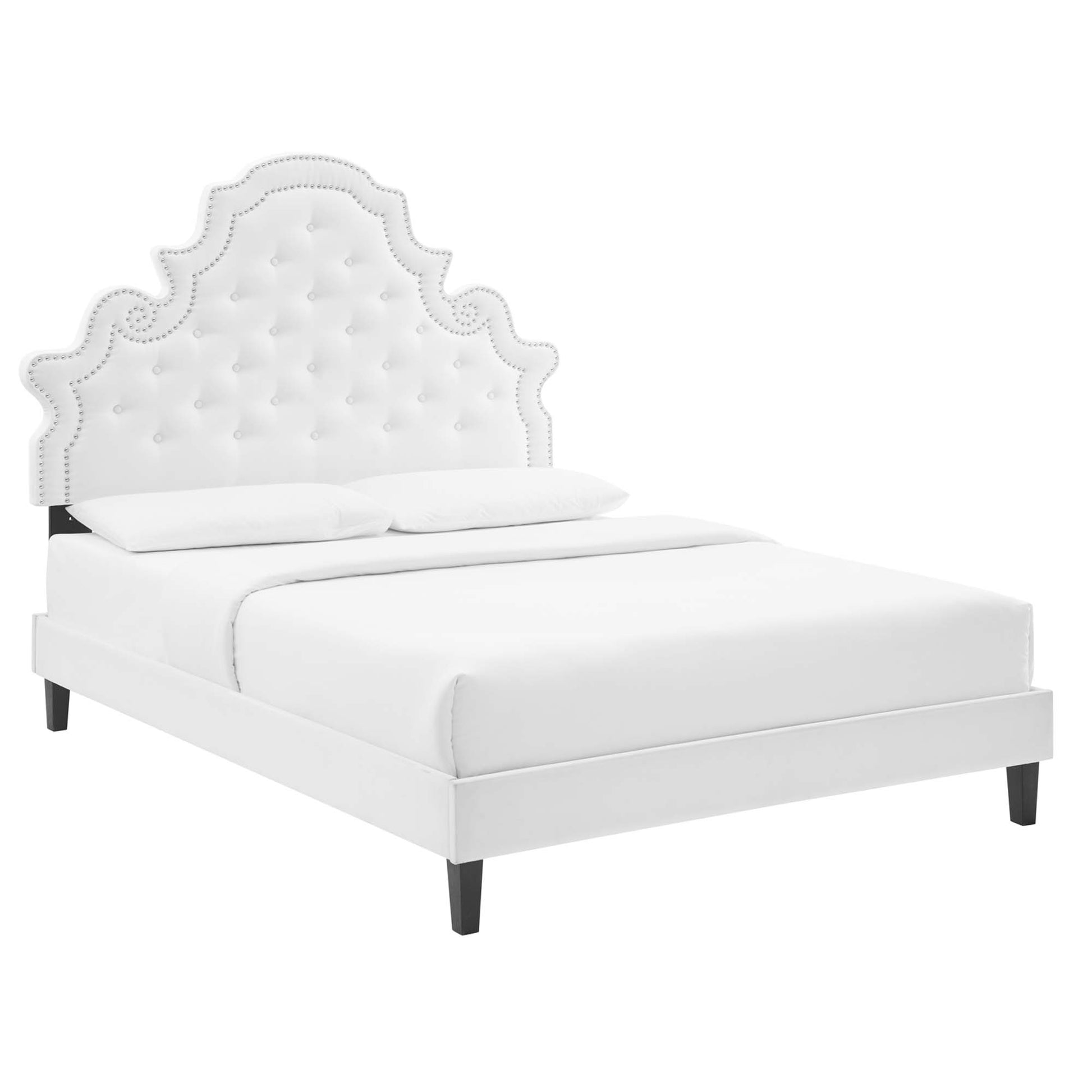 Gwyneth Tufted Performance Velvet Twin Platform Bed by Modway - Best Buy Furniture
