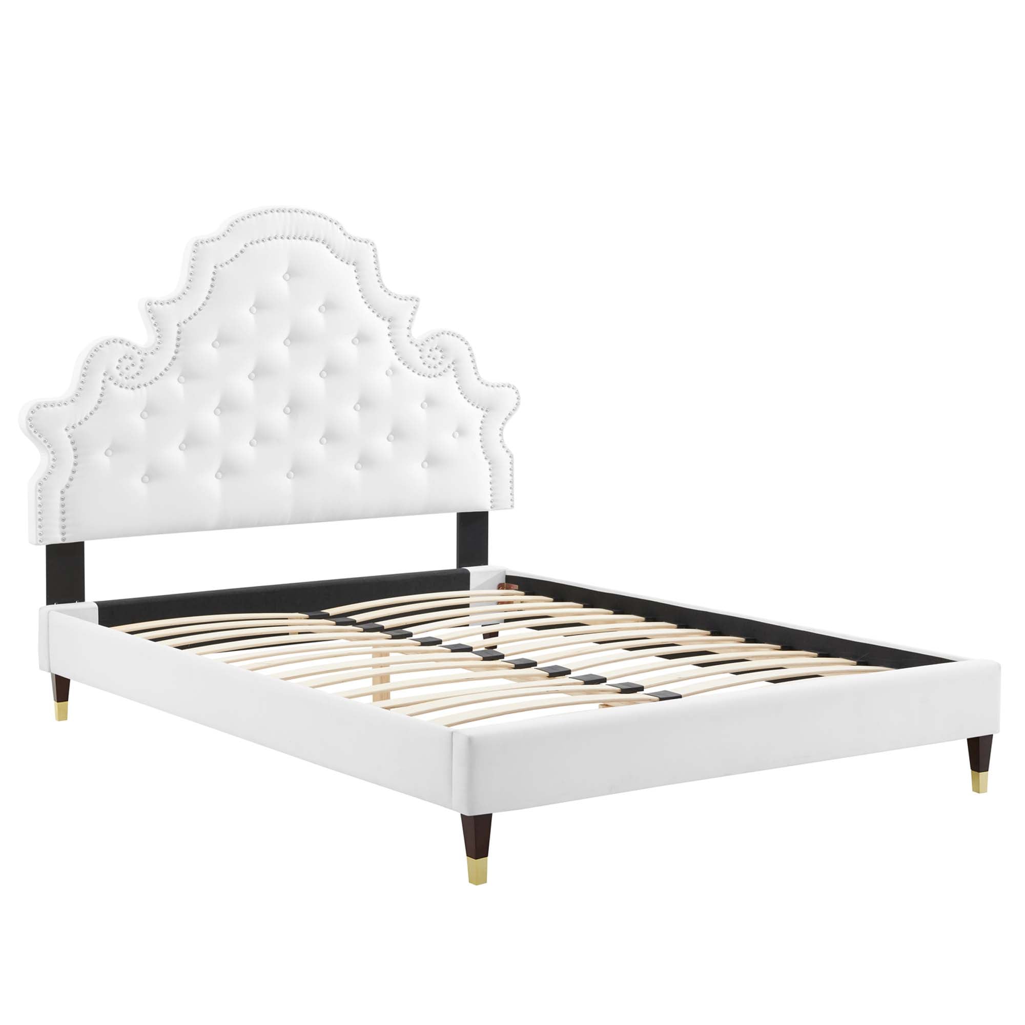 Gwyneth Tufted Performance Velvet Full Platform Bed by Modway - Best Buy Furniture