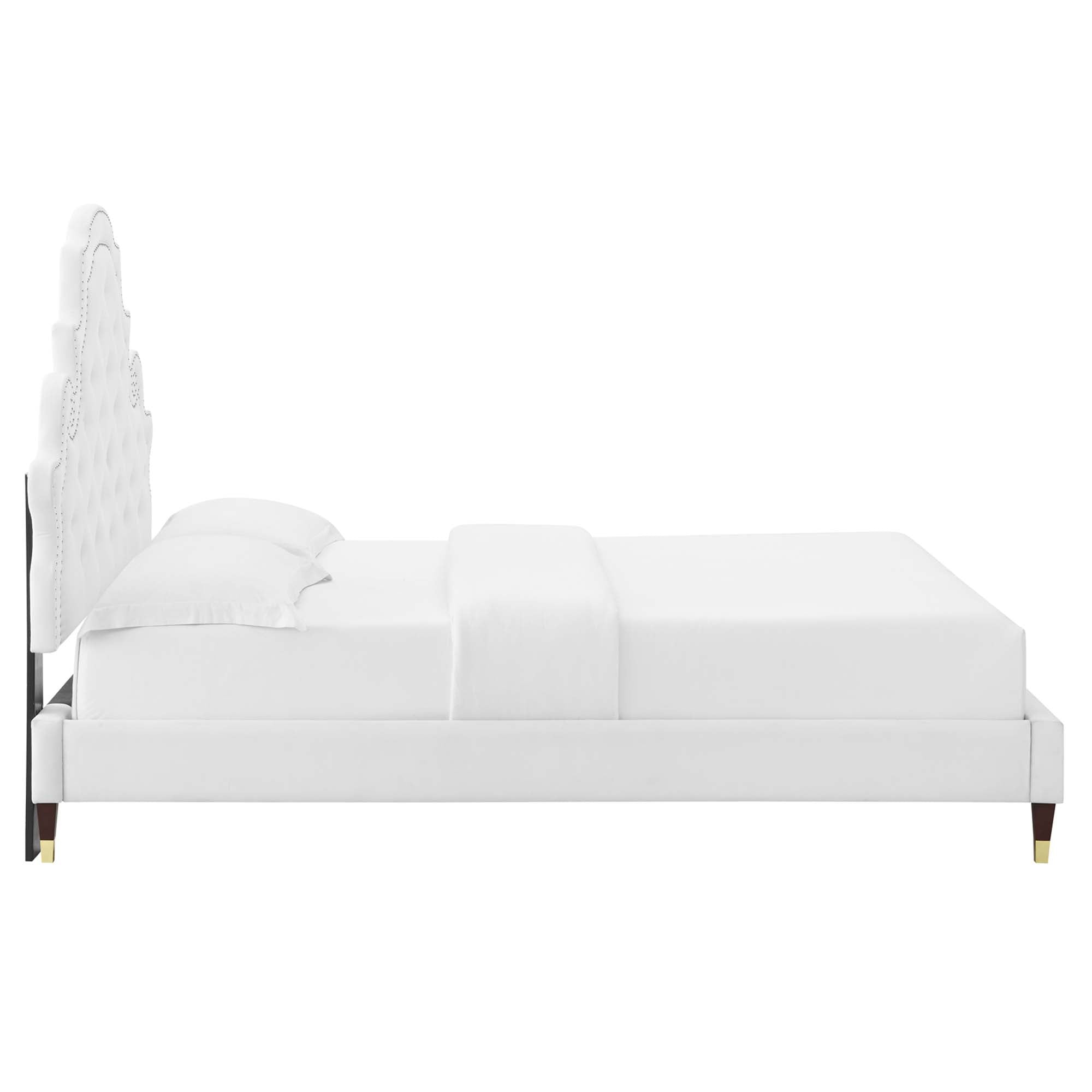 Gwyneth Tufted Performance Velvet Full Platform Bed by Modway - Best Buy Furniture