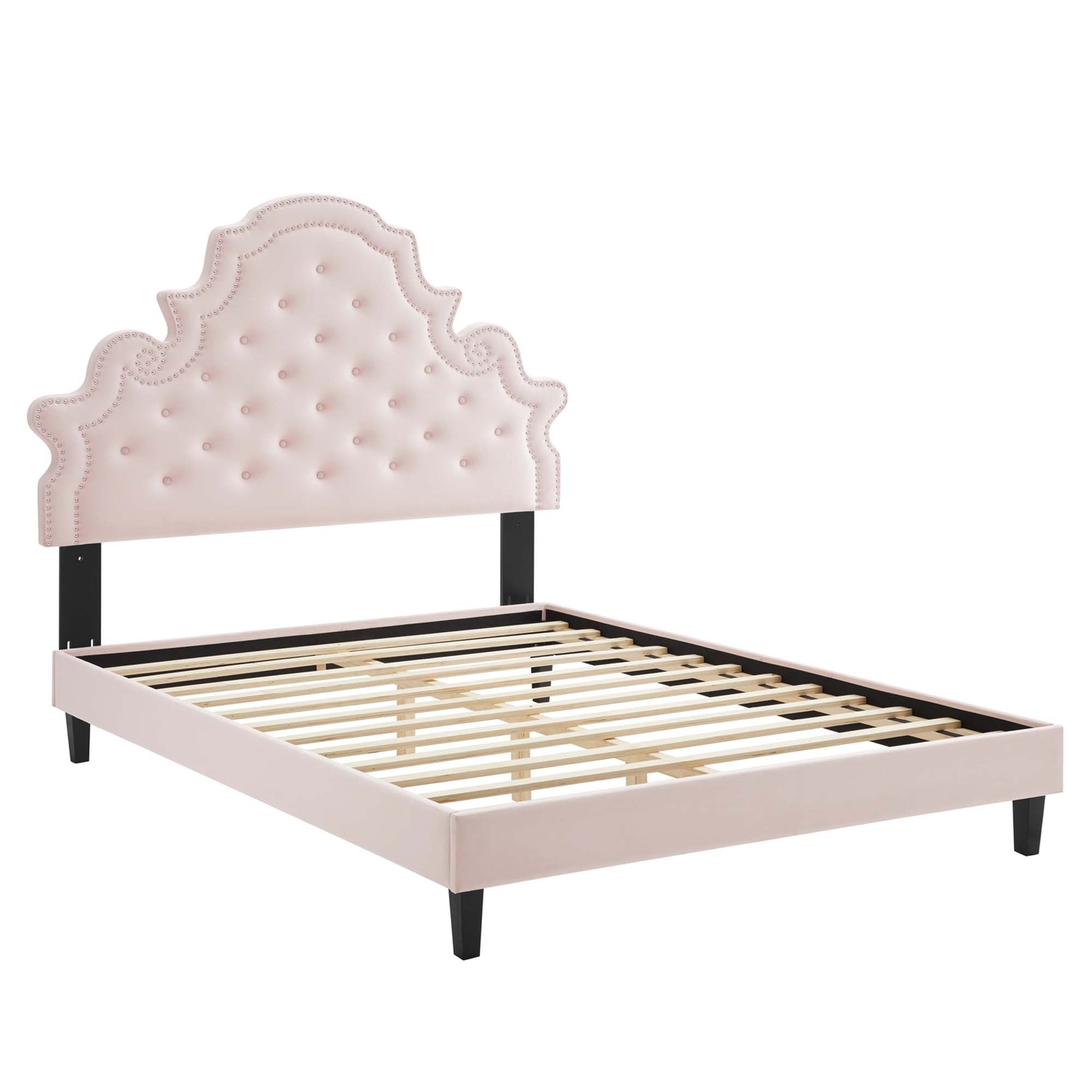 Gwyneth Tufted Performance Velvet Full Platform Bed by Modway - Best Buy Furniture