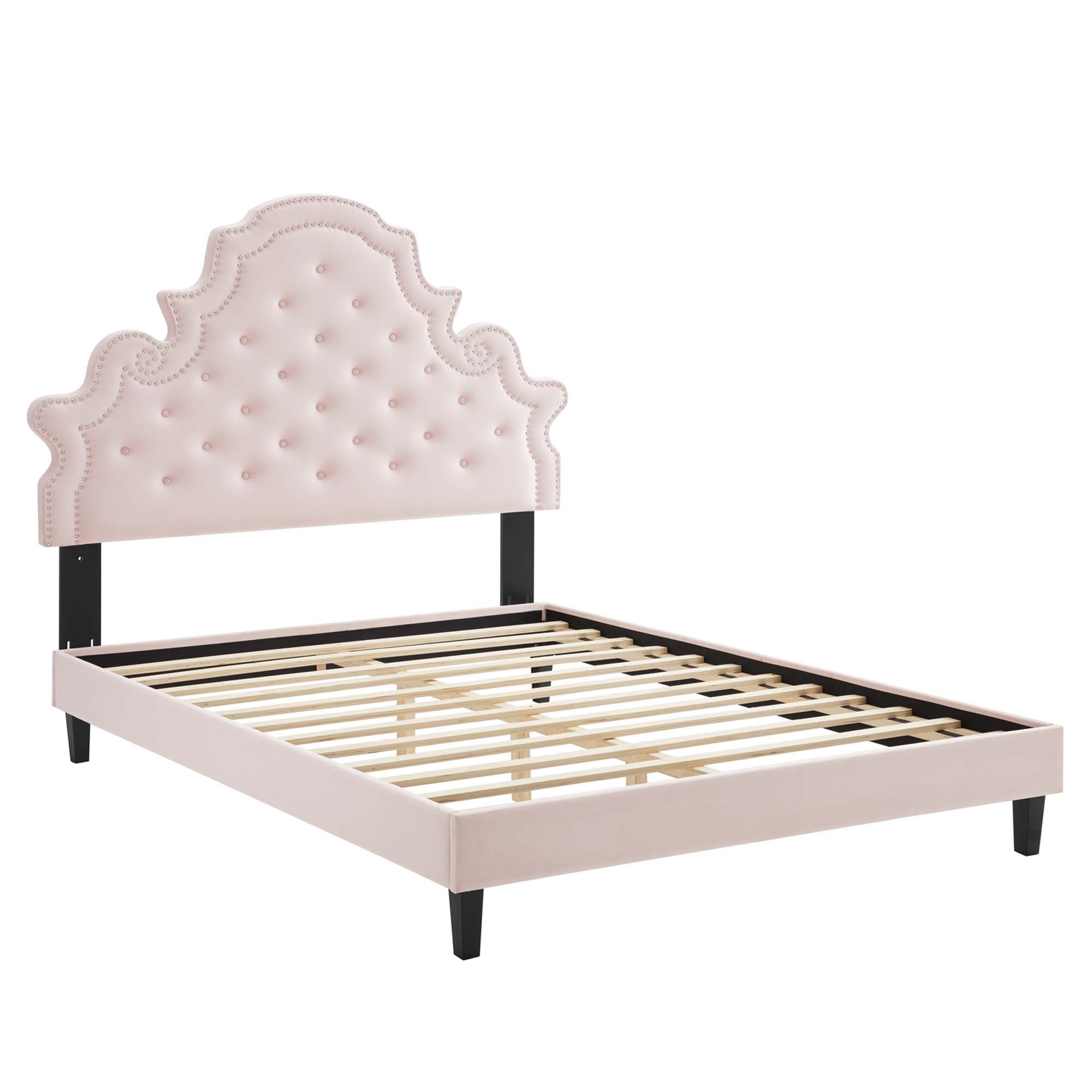 Gwyneth Tufted Performance Velvet Full Platform Bed by Modway - Best Buy Furniture