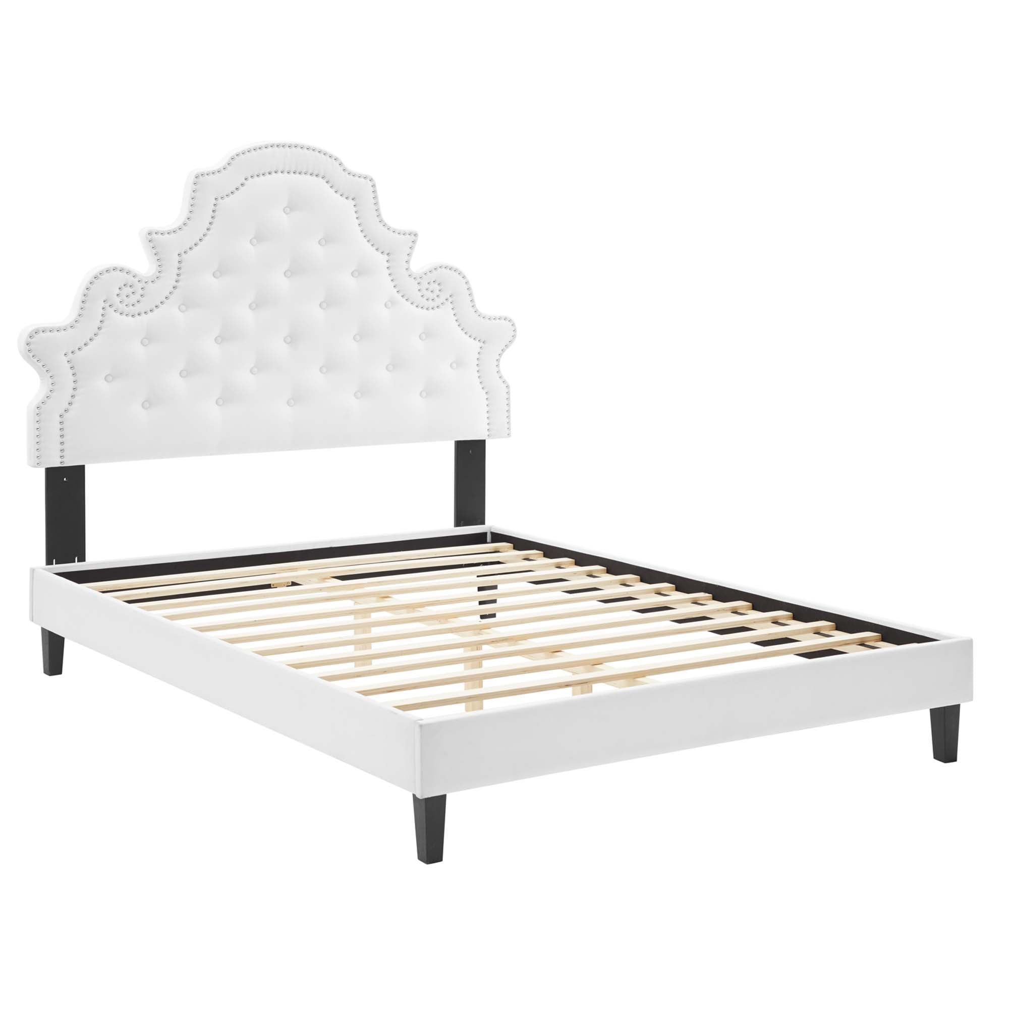 Gwyneth Tufted Performance Velvet Full Platform Bed by Modway - Best Buy Furniture