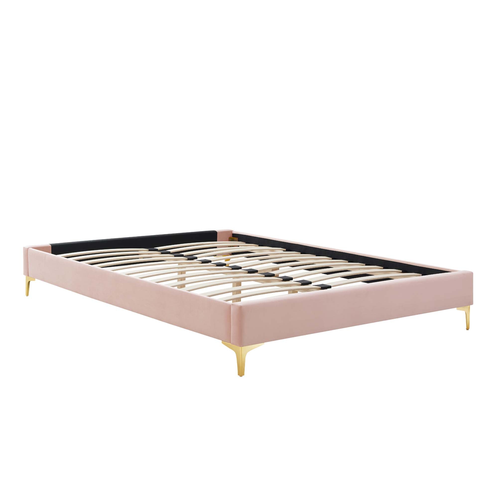 Amber Performance Velvet Queen Platform Bed by Modway - Best Buy Furniture