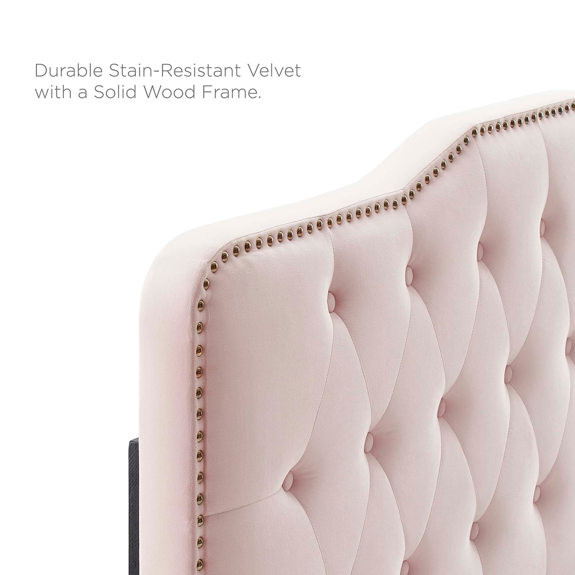 Amber Tufted Performance Velvet Twin Platform Bed by Modway